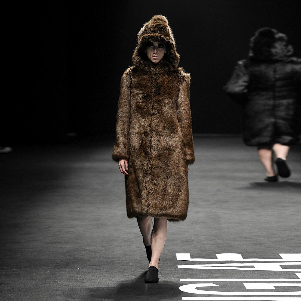 MOONKYOUNGLAE - ICONOGRAPHY(아이코노그라피) Leather Fur Long coat BR