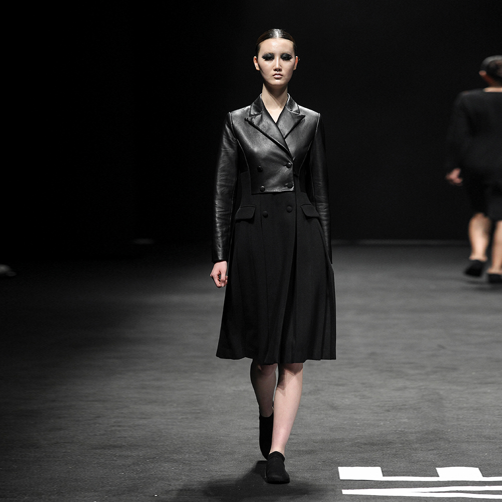 MOONKYOUNGLAE - ICONOGRAPHY(아이코노그라피) Wool Leather coat BK01