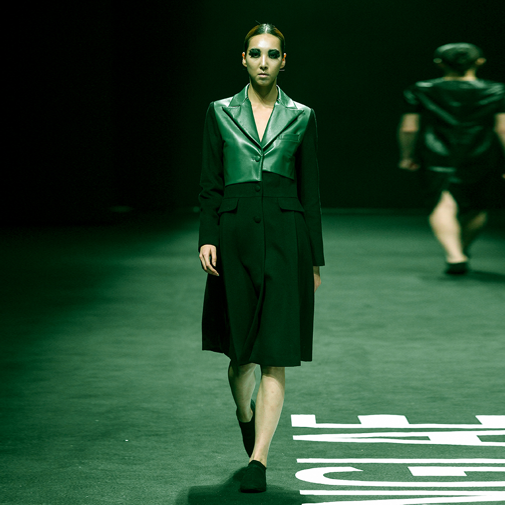 MOONKYOUNGLAE - ICONOGRAPHY(아이코노그라피) Wool Leather coat GN