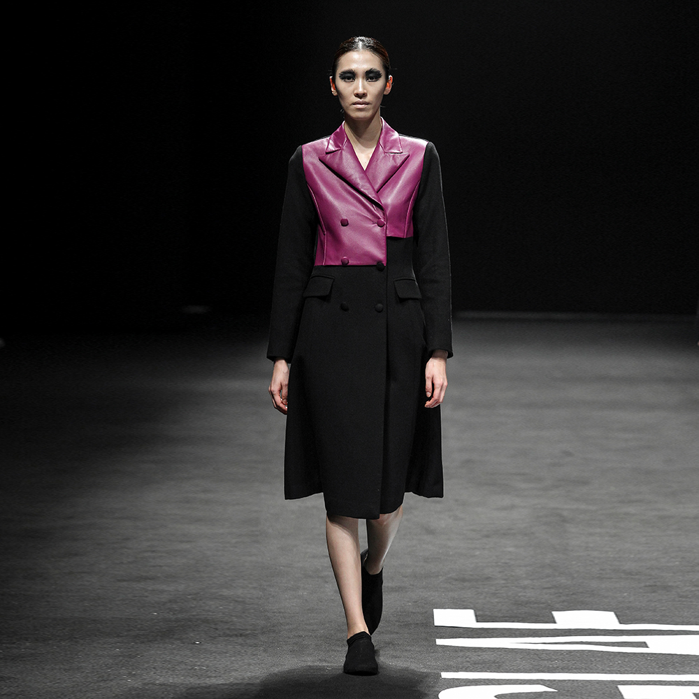 MOONKYOUNGLAE - ICONOGRAPHY(아이코노그라피) Wool Leather coat PUR