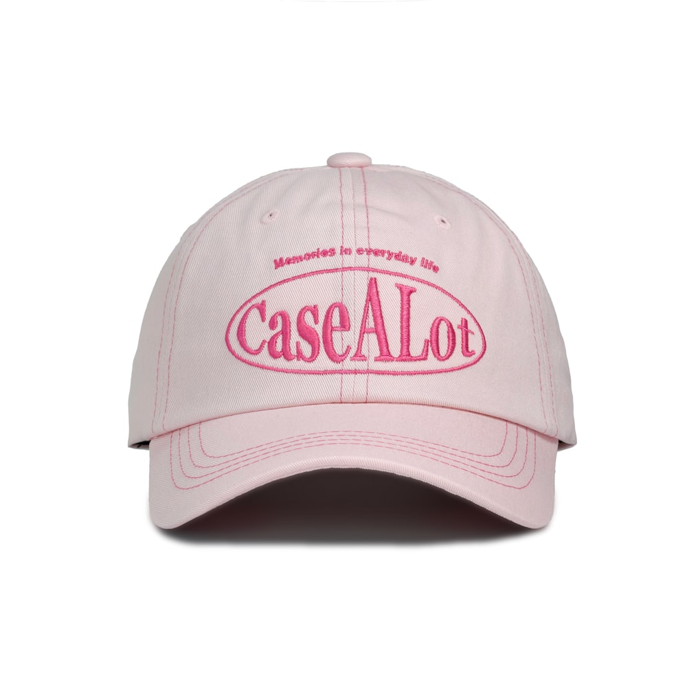 Circle logo ball cap - Pastel pink