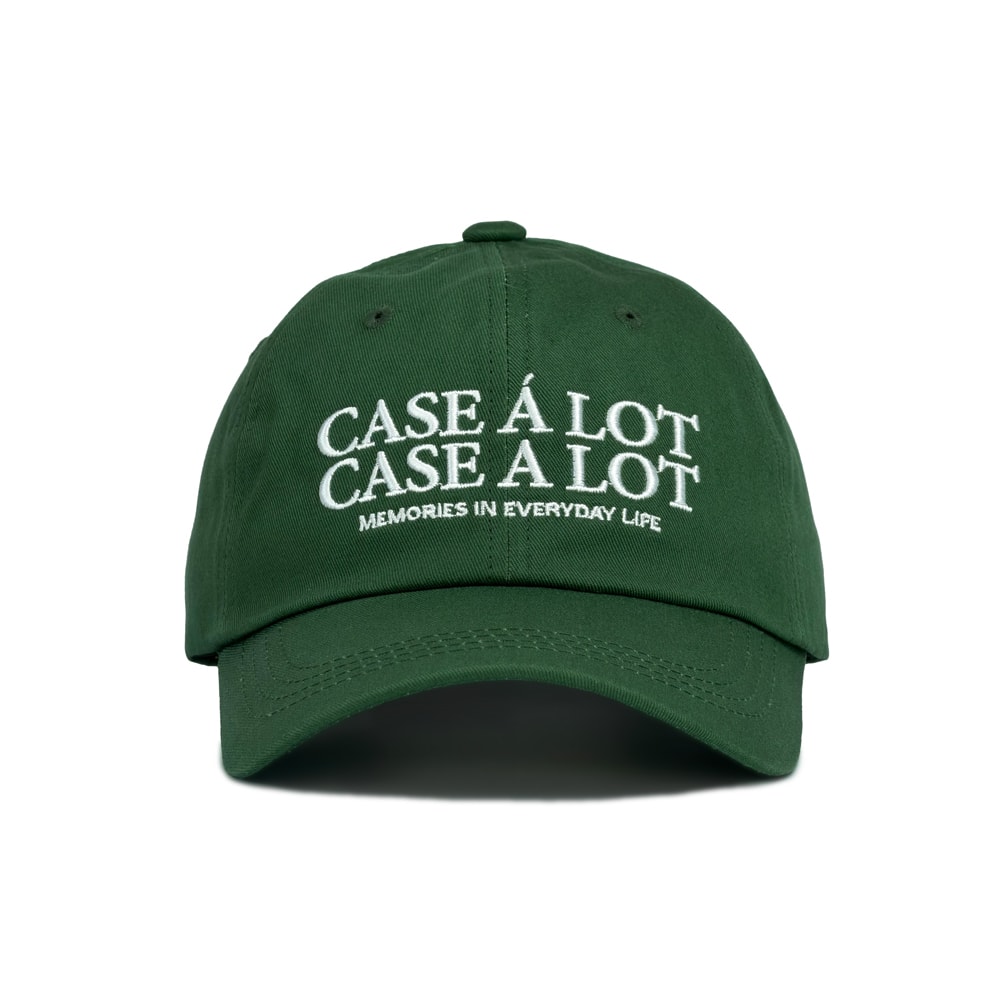 Slogon logo ball cap - deep green