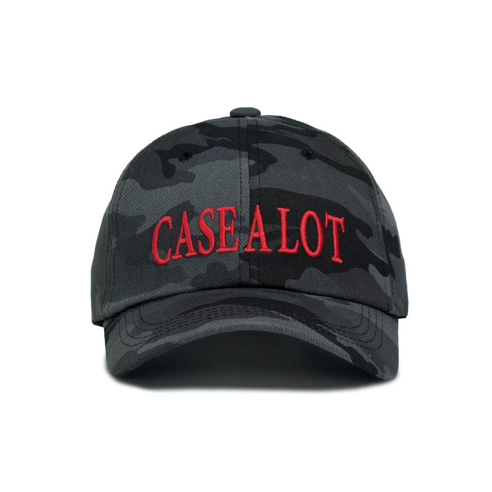 Logo camo ball cap - black