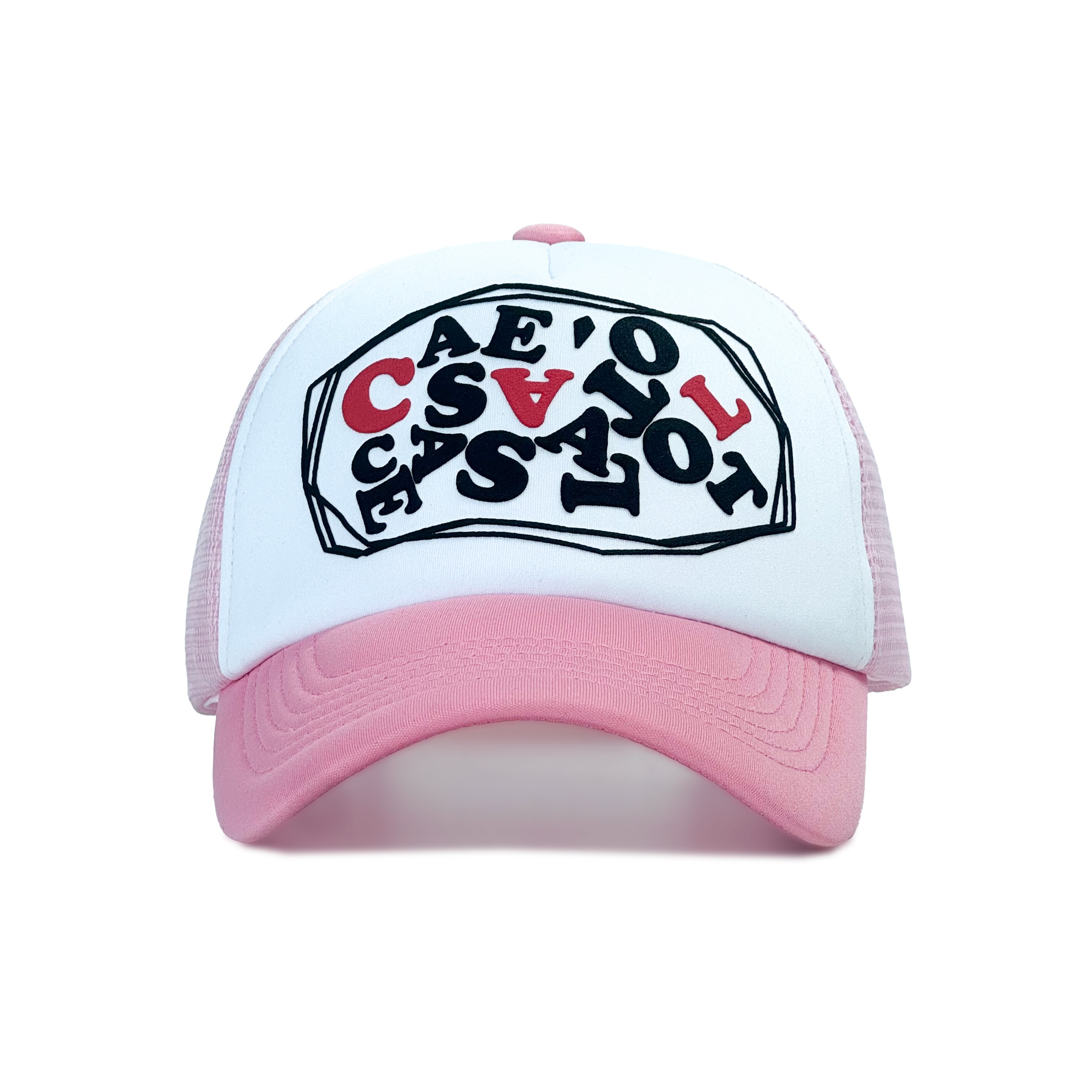 Graphic logo trucker cap - pink