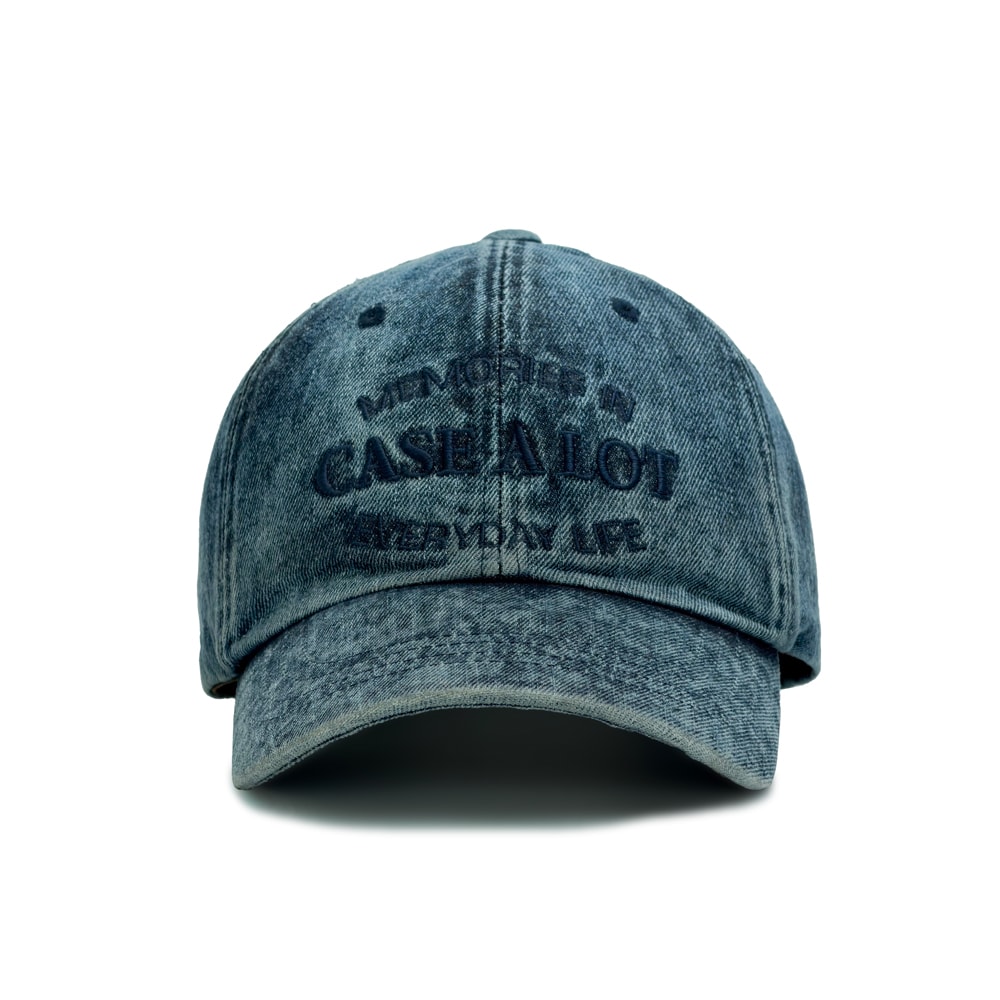 Denim washing ball cap - Stone blue