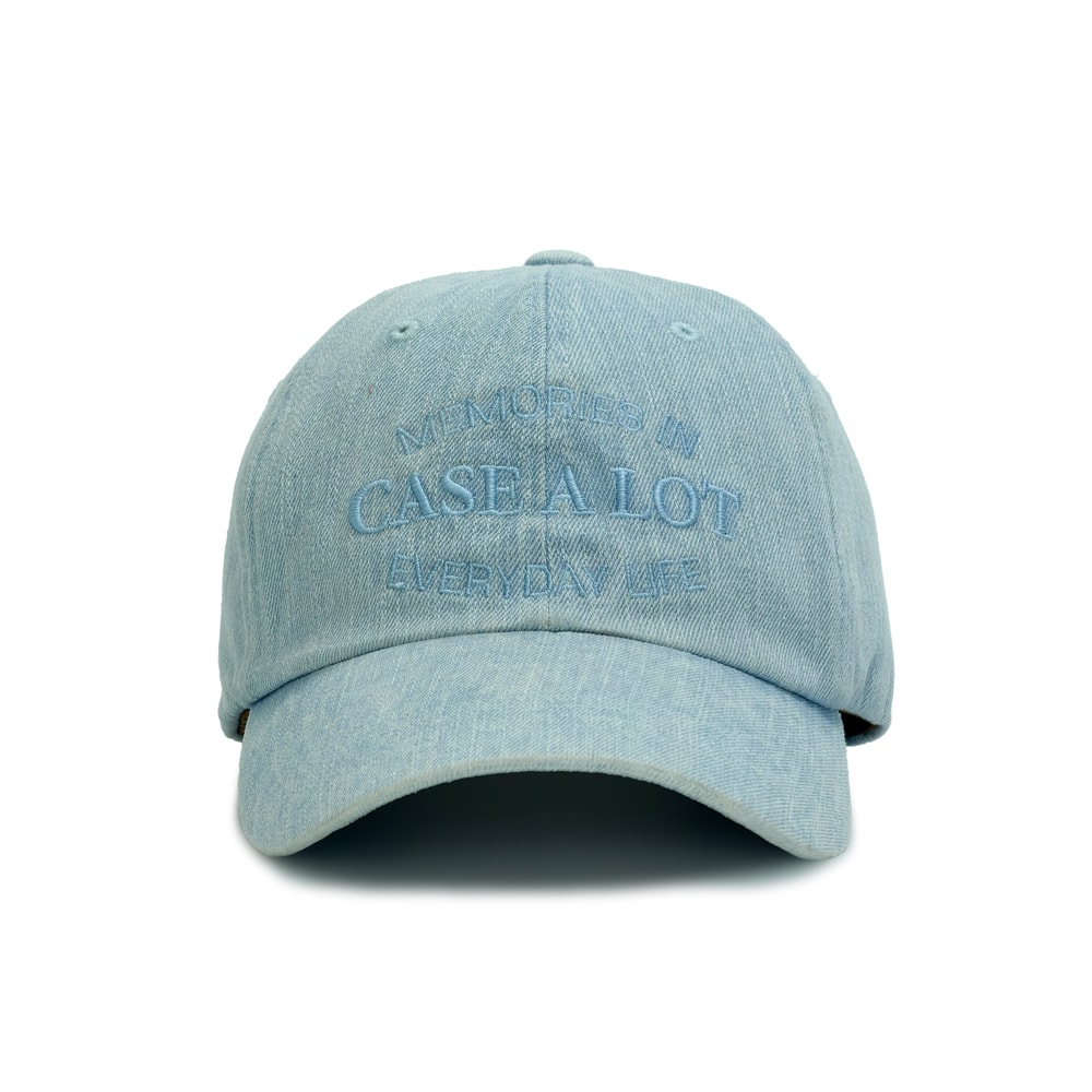 Denim washing ball cap - Sky blue