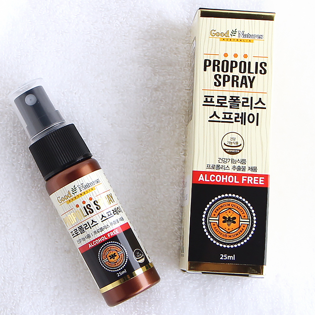 굿네이쳐스 뿌리는 프로폴리스 스프레이 25ml 항산화 건강 솔루션 효능