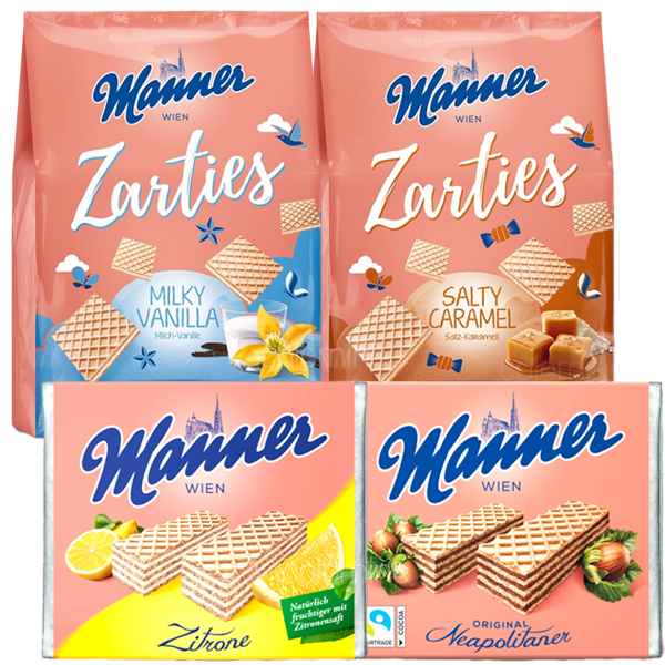 마너 웨이퍼 75g 마너 웨하스 바닐라 헤이즐넛 레몬 초콜릿 코코넛 솔티카라멜 틴케이스