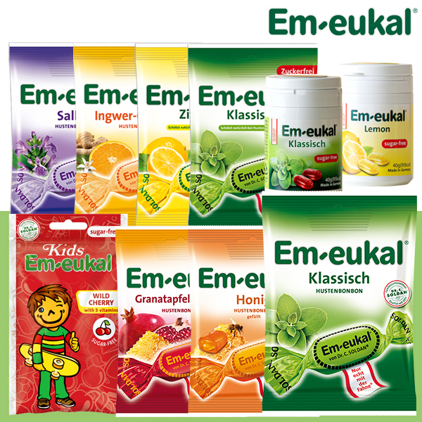 엠오이칼 가당 무가당 목캔디 천연꿀 허브사탕 클래식 목사탕 독일 em-eukal