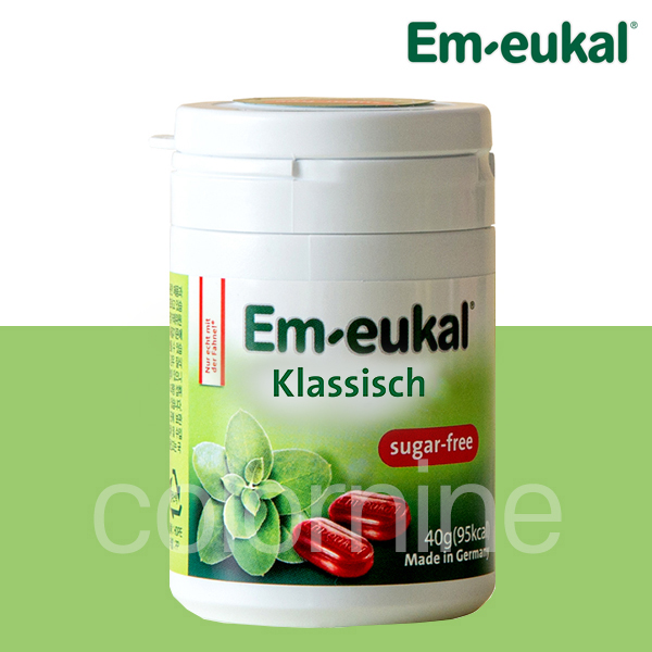 원통형 캔디 em-eukal 클래식 무가당 40G 목캔디 슈가프리 허브캔디 엠오이칼캔디 무설탕 목사탕