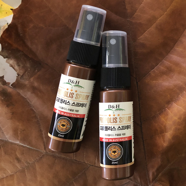 호주 목보호 프로폴리스 스프레이 액상 25ml x2개+독일 엠오이칼 가당 캔디 1개