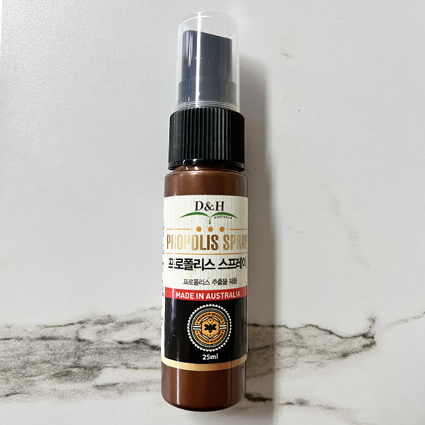호주 목보호 프로폴리스 스프레이 액상 25ml x2개+독일 엠오이칼 가당 캔디 1개