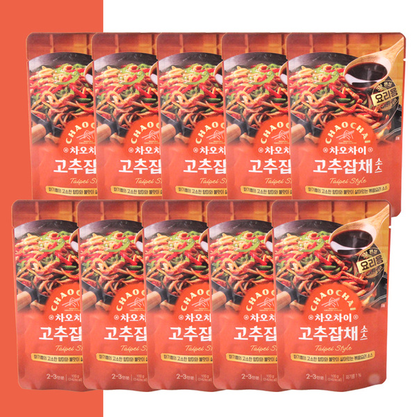 샘표 요리형 고추잡채소스 100g x10개 맛있는 소스 매콤함 차오차이 볶음