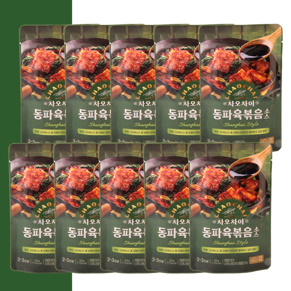 맛있는 중식 소스 샘표 차오차이 동파육볶음소스 요리형 감칠맛 풍미 고기 100g x10개