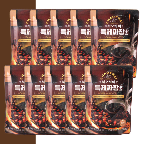 차오차이 맛있는 소스 깊고 진한맛 요리형 샘표 특제짜장소스 165g x10개