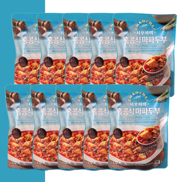 마파두부 홍콩식180g x10개 간편식사 차오차이 전자레인지용 간단 여행 캠핑