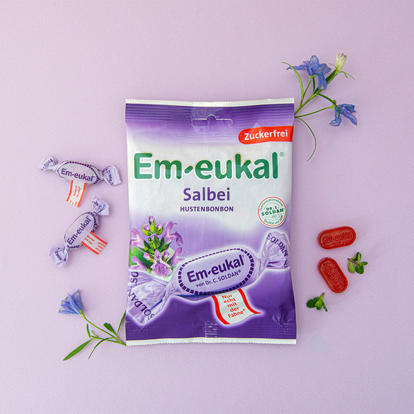 허브캔디 em-eukal 무가당 목캔디 세이지 75g 무설탕 목사탕 엠오이칼 캔디