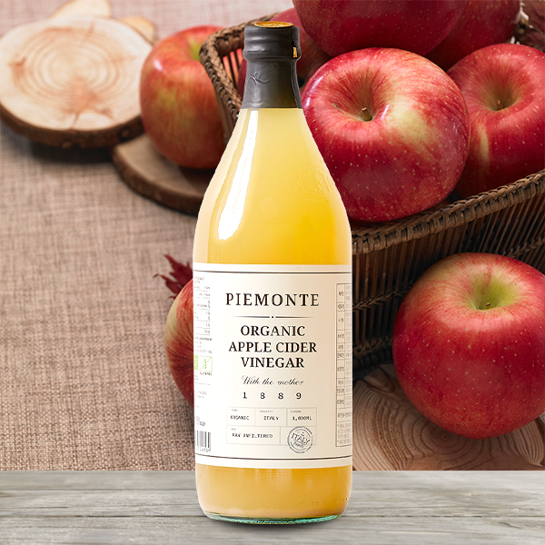 기한30.2.7/피에몬테 사과 식초 애플사이다 비니거 1000ml 이탈리아 초모 천연 발효 애사비