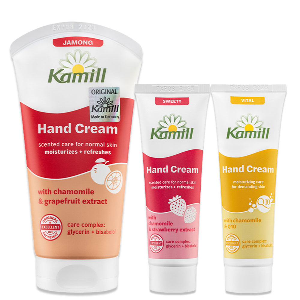 (특별구성)카밀 달콤한 향기 가득 핸드크림 자몽75ml+스위티30ml+바이탈큐텐30ml