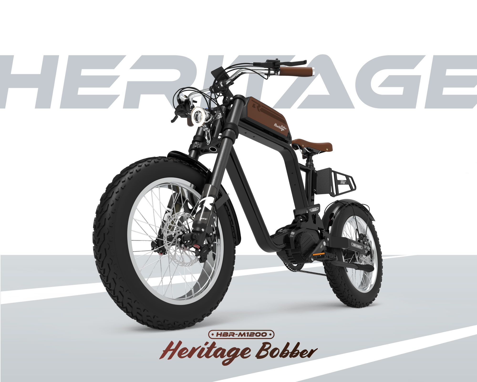 BR3 헤리티지 바버 HBR-M1200 [BLACK/BROWN]