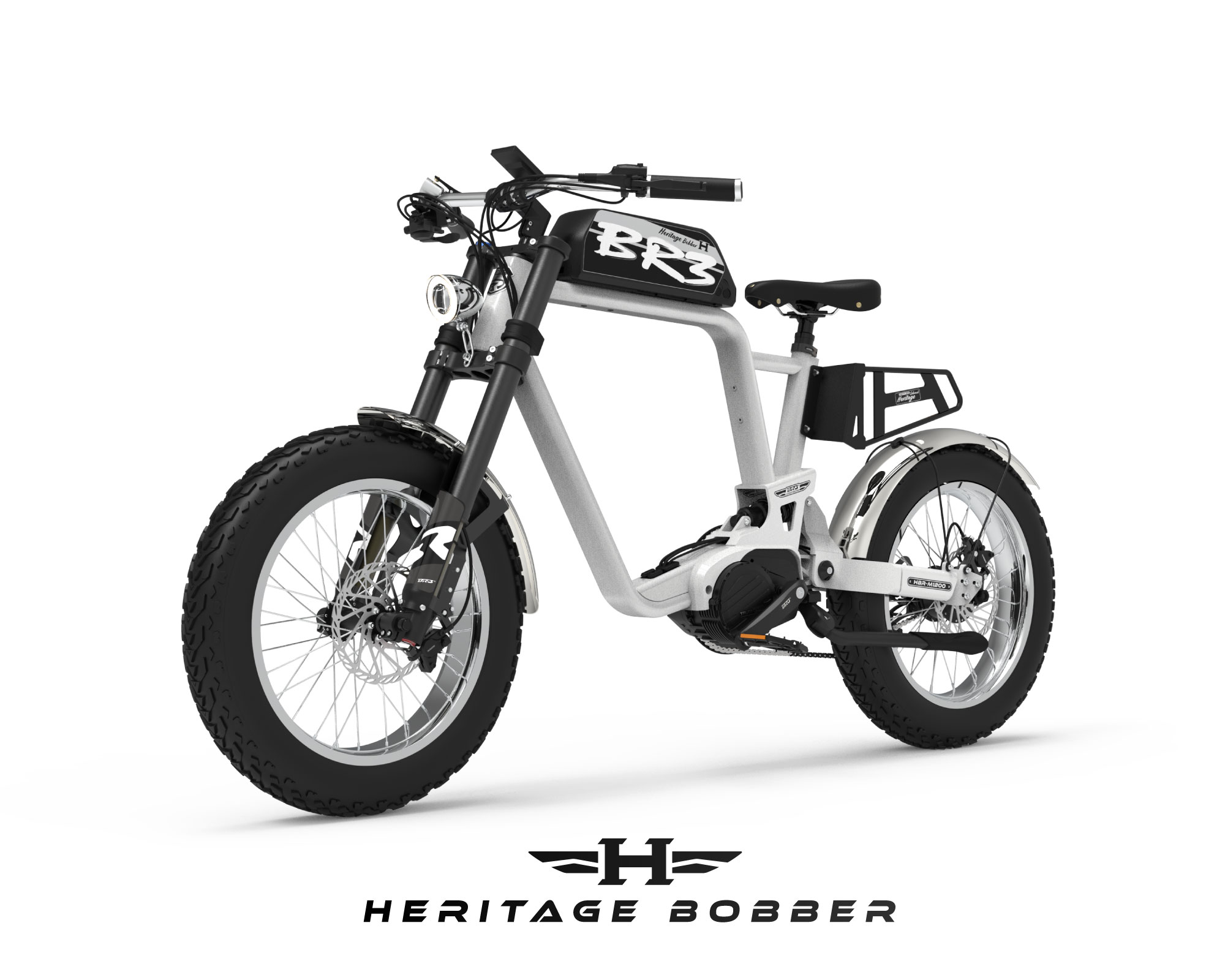 BR3 헤리티지 바버 HBR-M1200 [WHITE/CHROME]