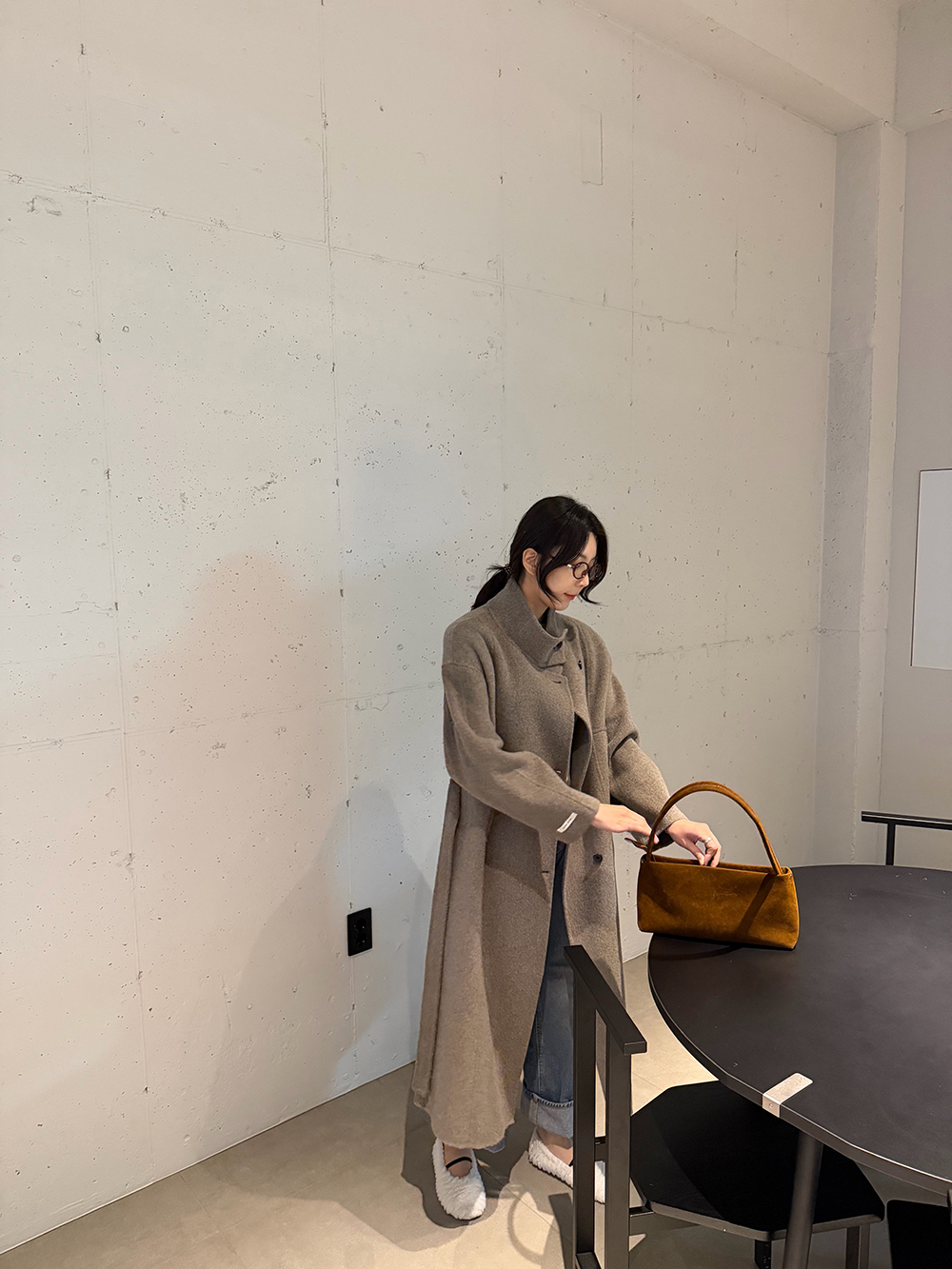 [세일] 75 일자 기모 데님 (s-xl)