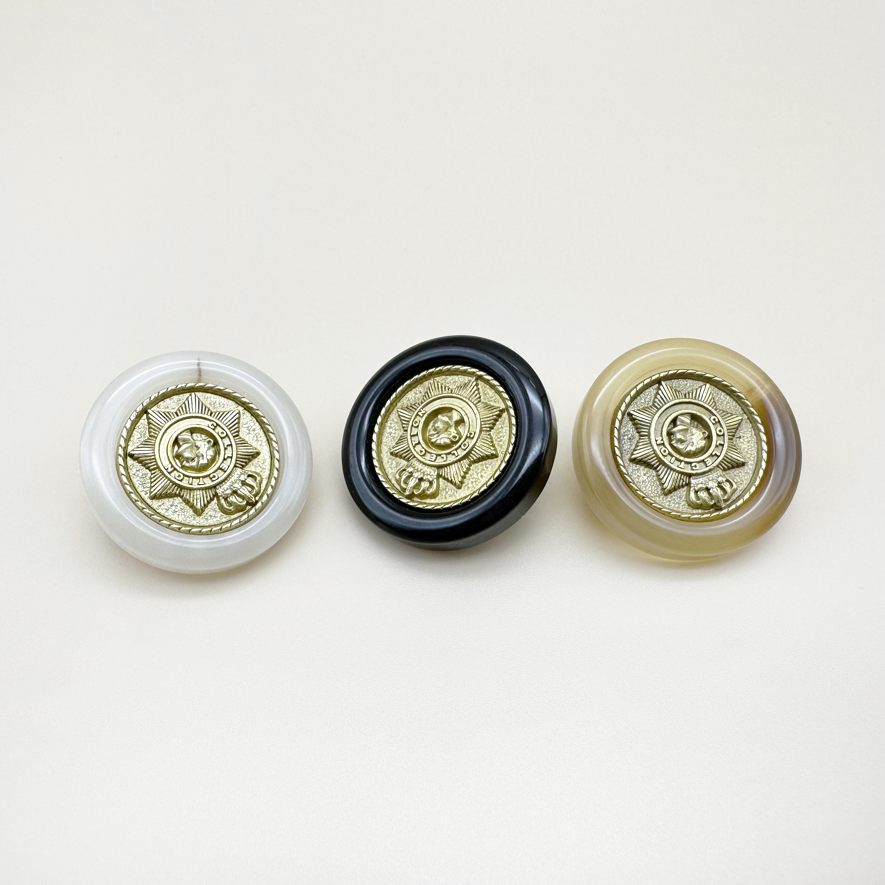 빈티지 정장 자켓 원형 콤비 레진 단추 18mm,23mm,25mm