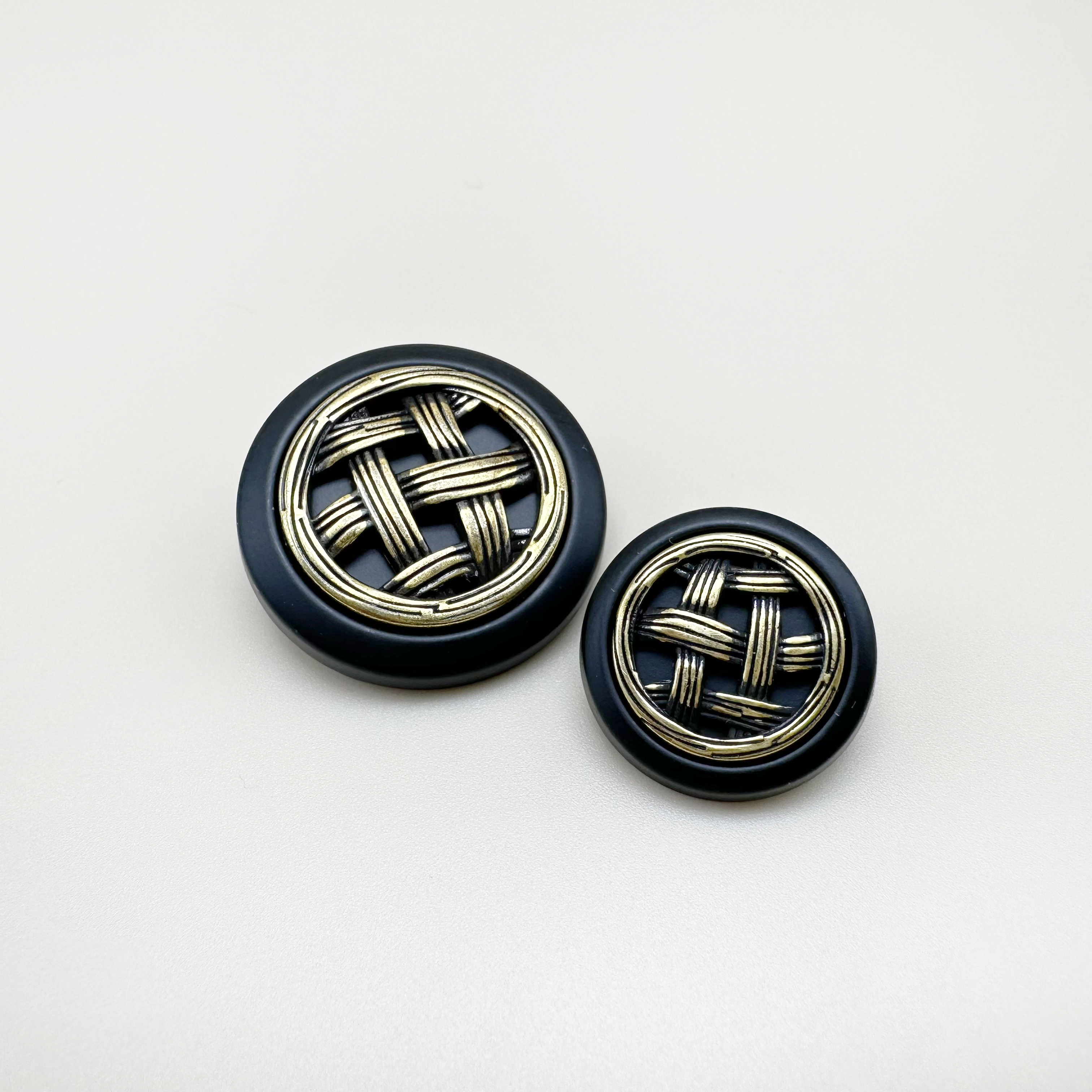 빈티지 꼬임 메탈 금속 단추 18mm,25mm