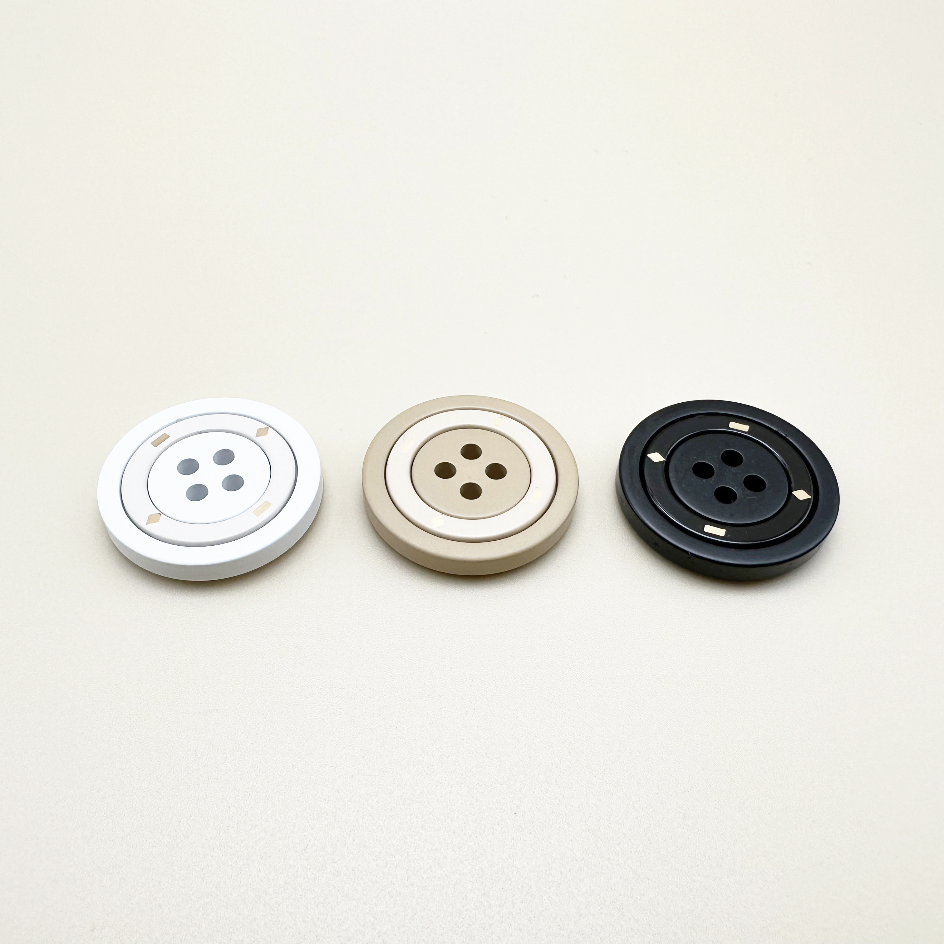 4구 투톤 메탈 레진 단추 18mm,22mm,25mm