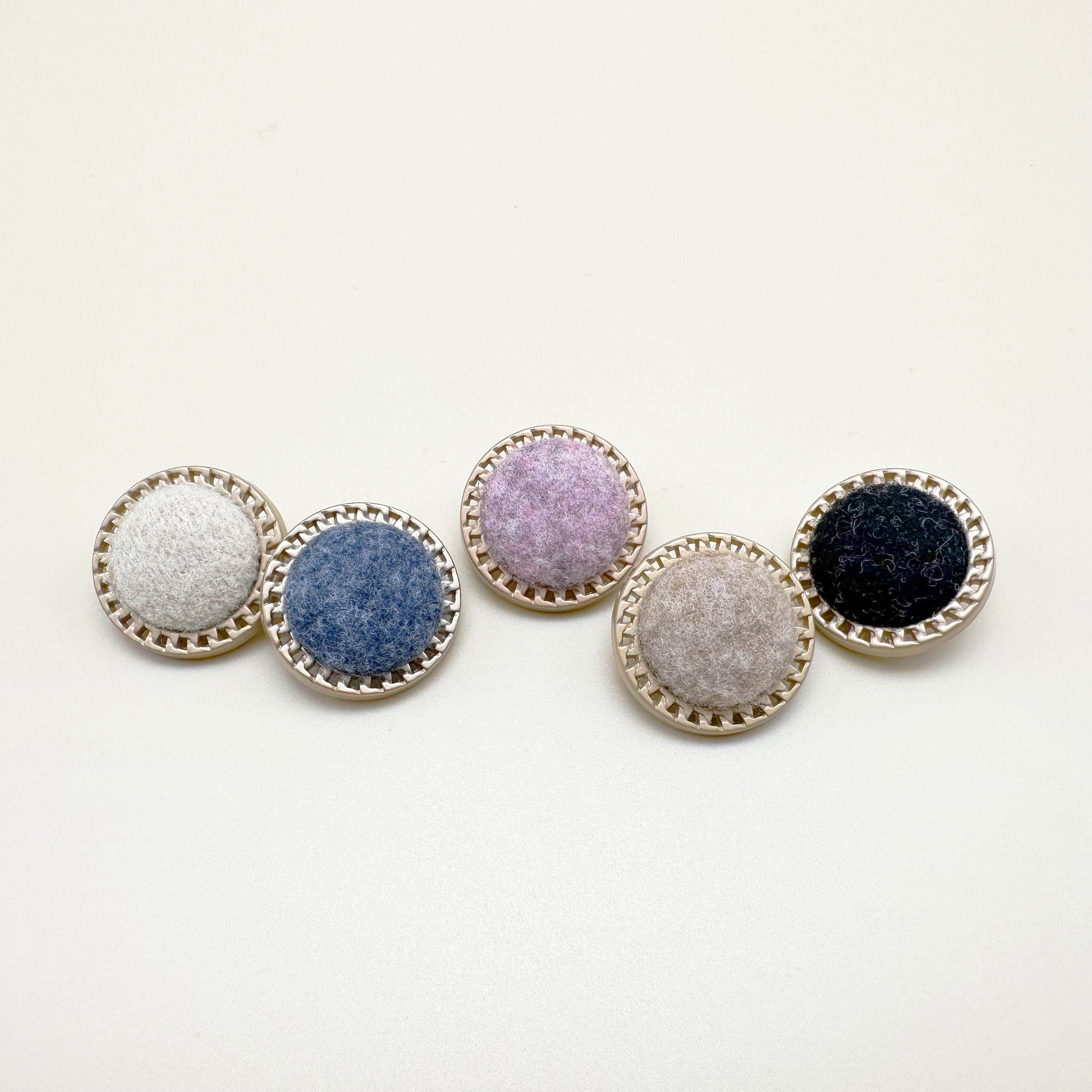 모직 트위드 패브릭 금속 단추 18mm, 21mm,25mm