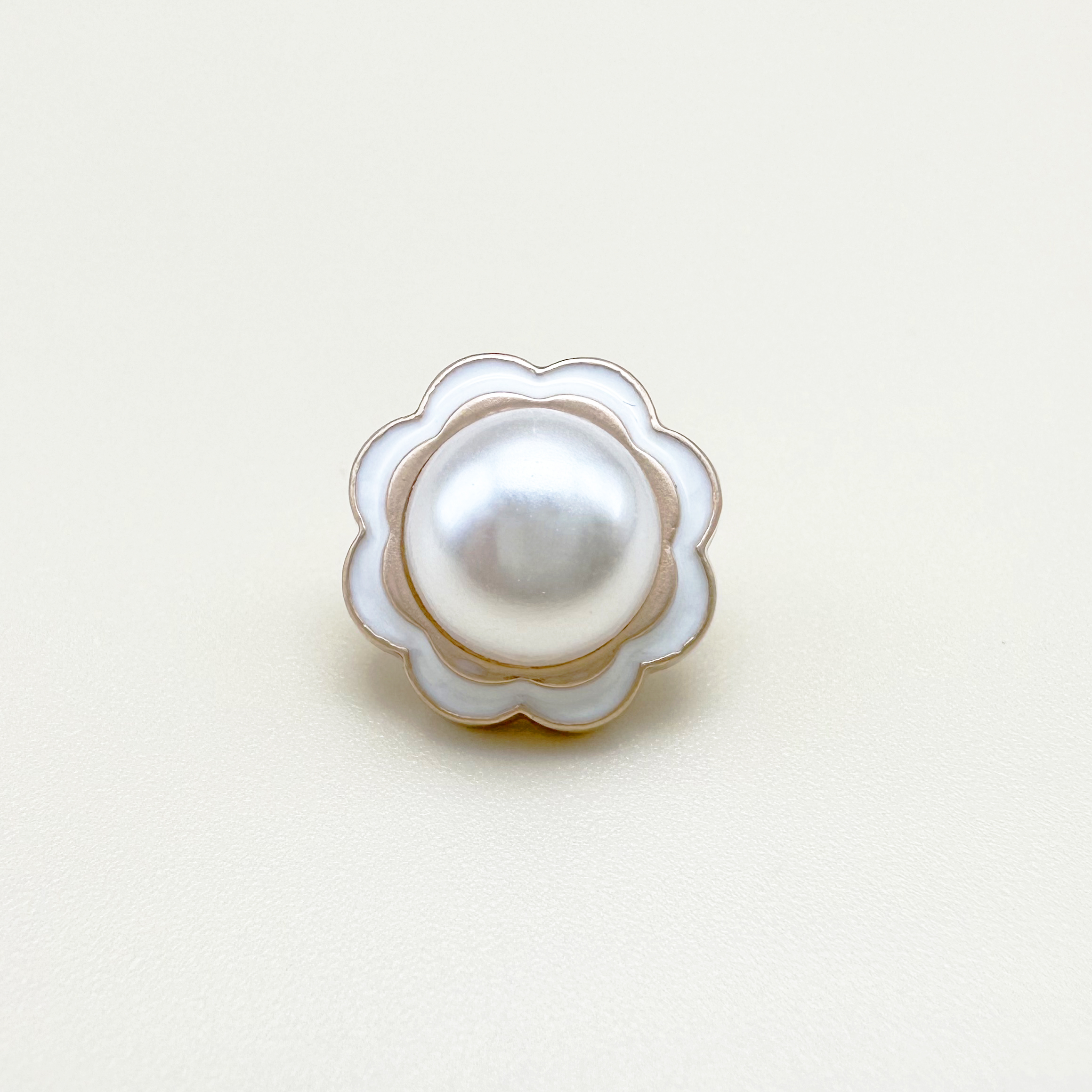 꽃모양 진주 단추 11mm