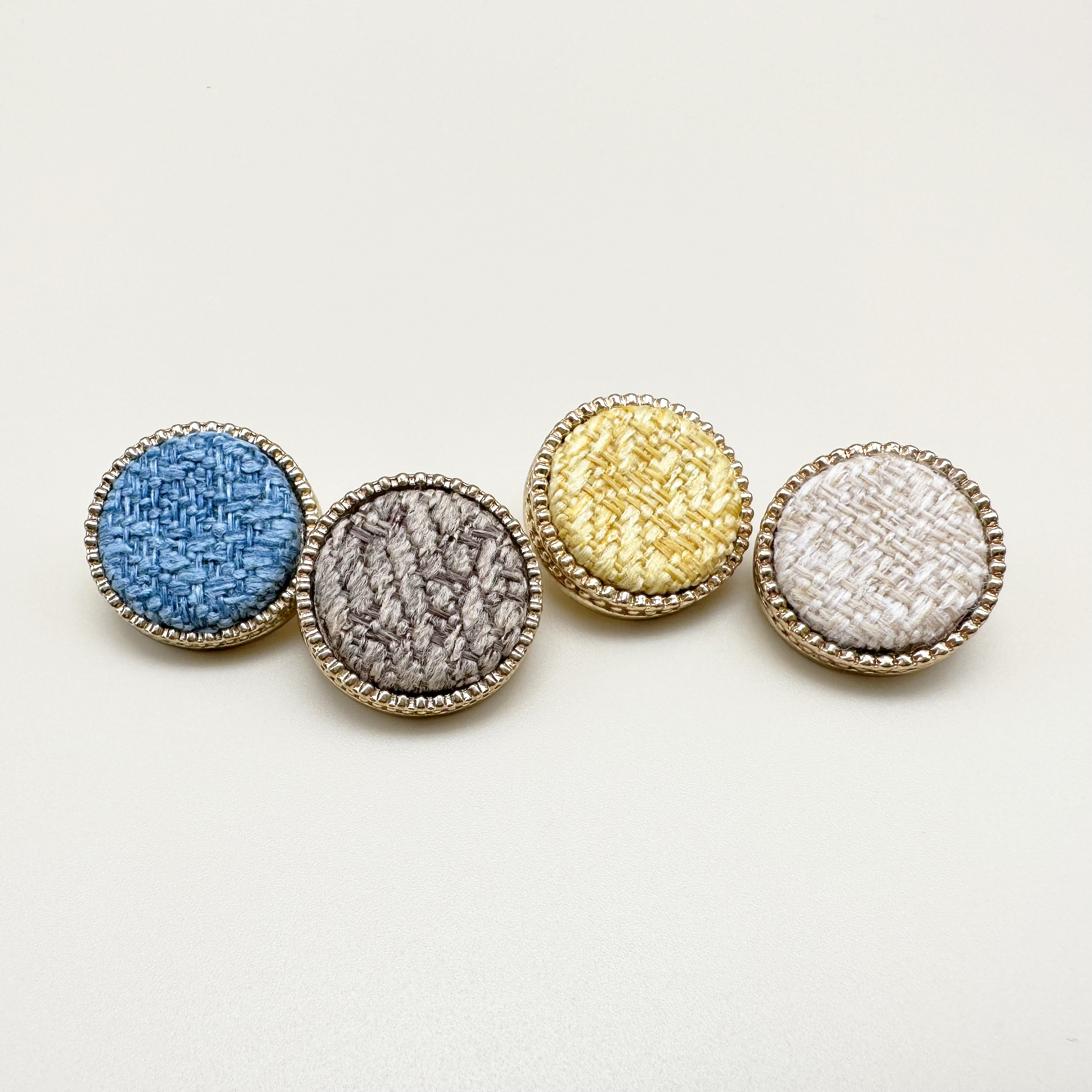 트위드 금속단추 18mm, 23mm