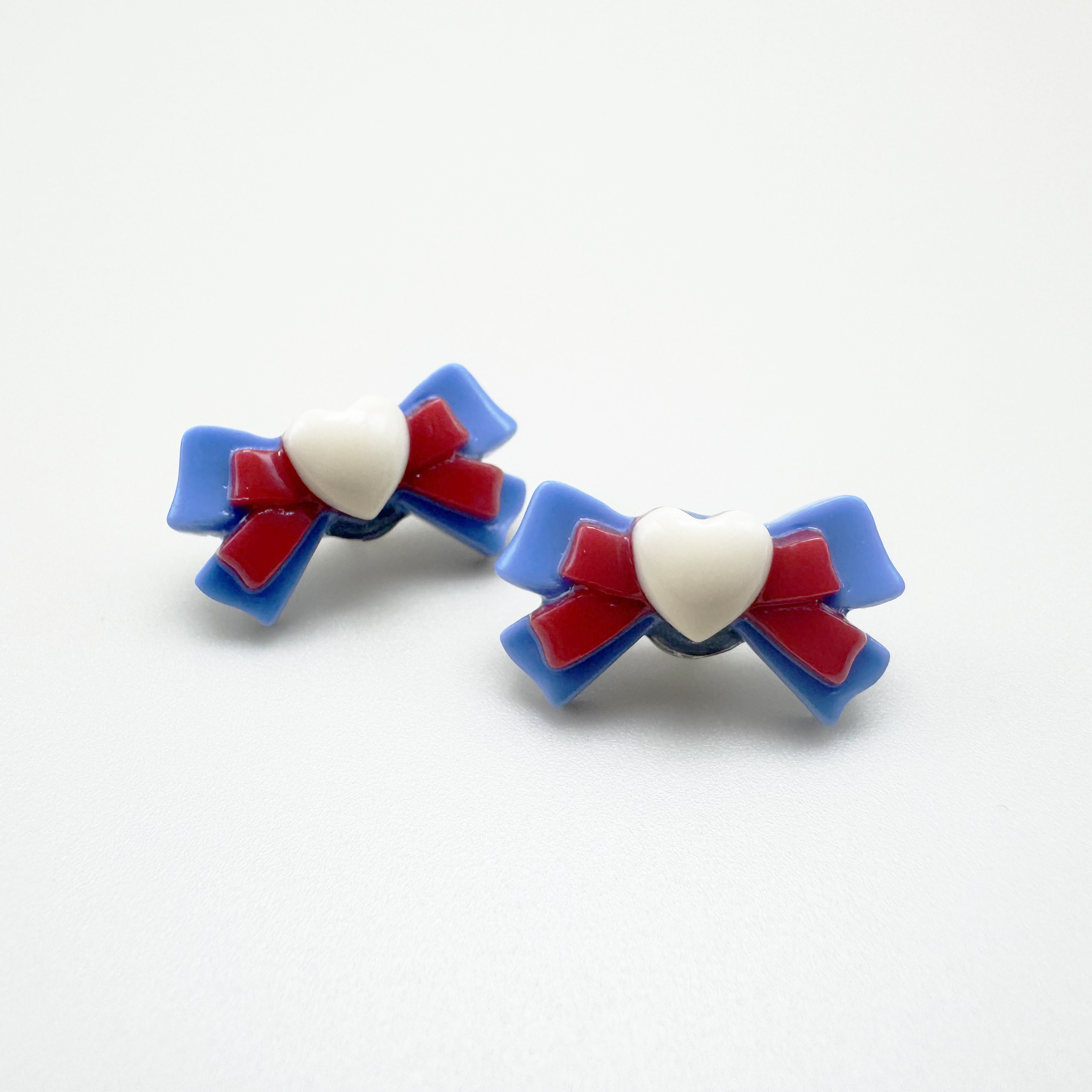 세일러 리본 하트 레진단추 18mm