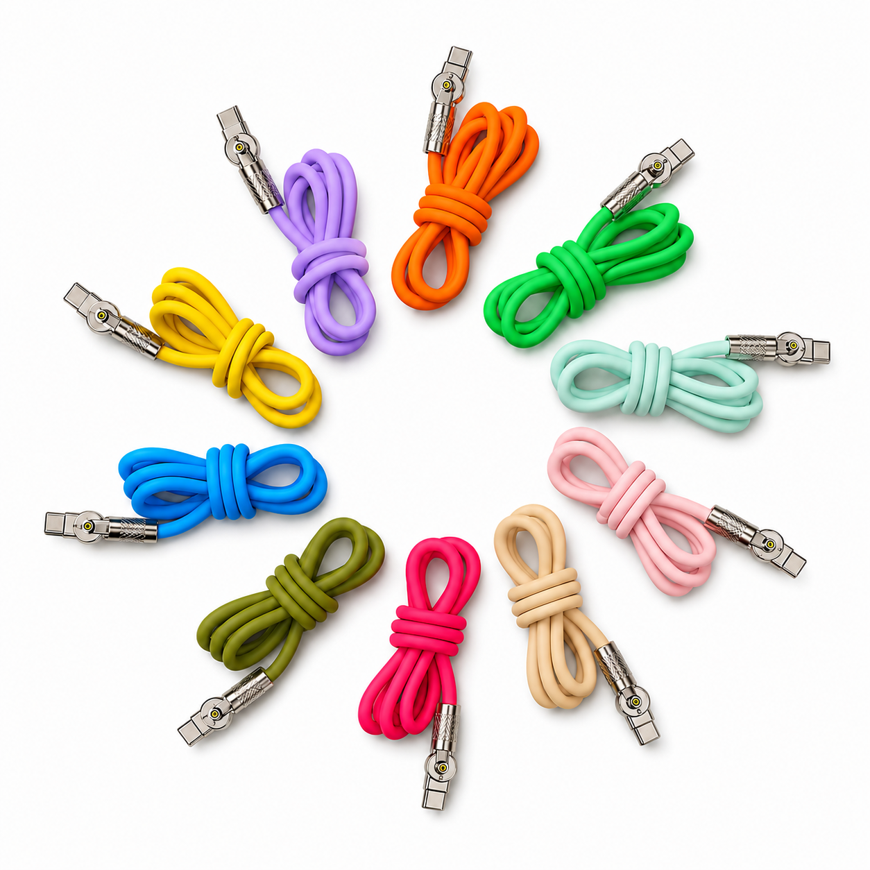 180° Fast Charging Cable (8color)