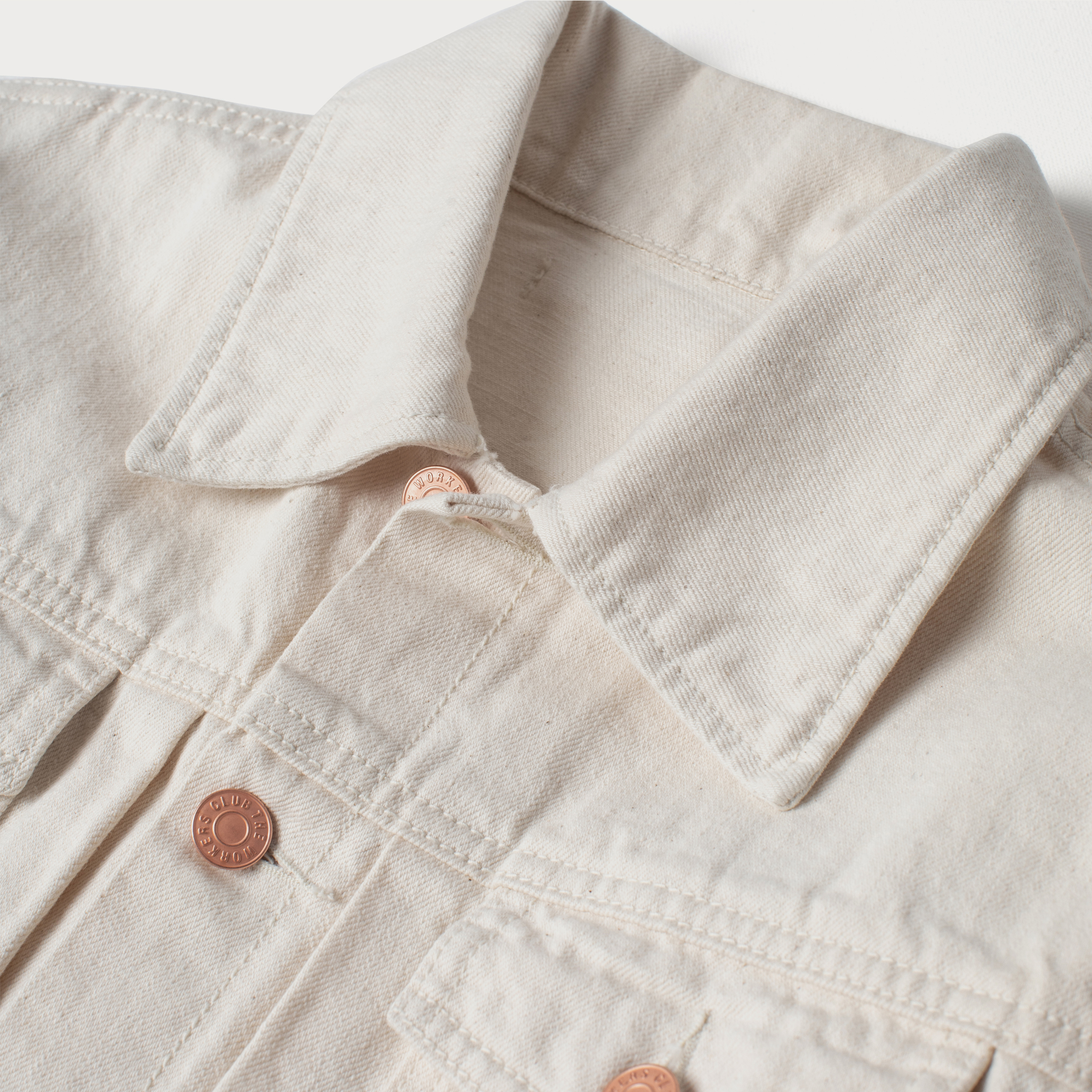 TWC DENIM TRUCKER - ECRU