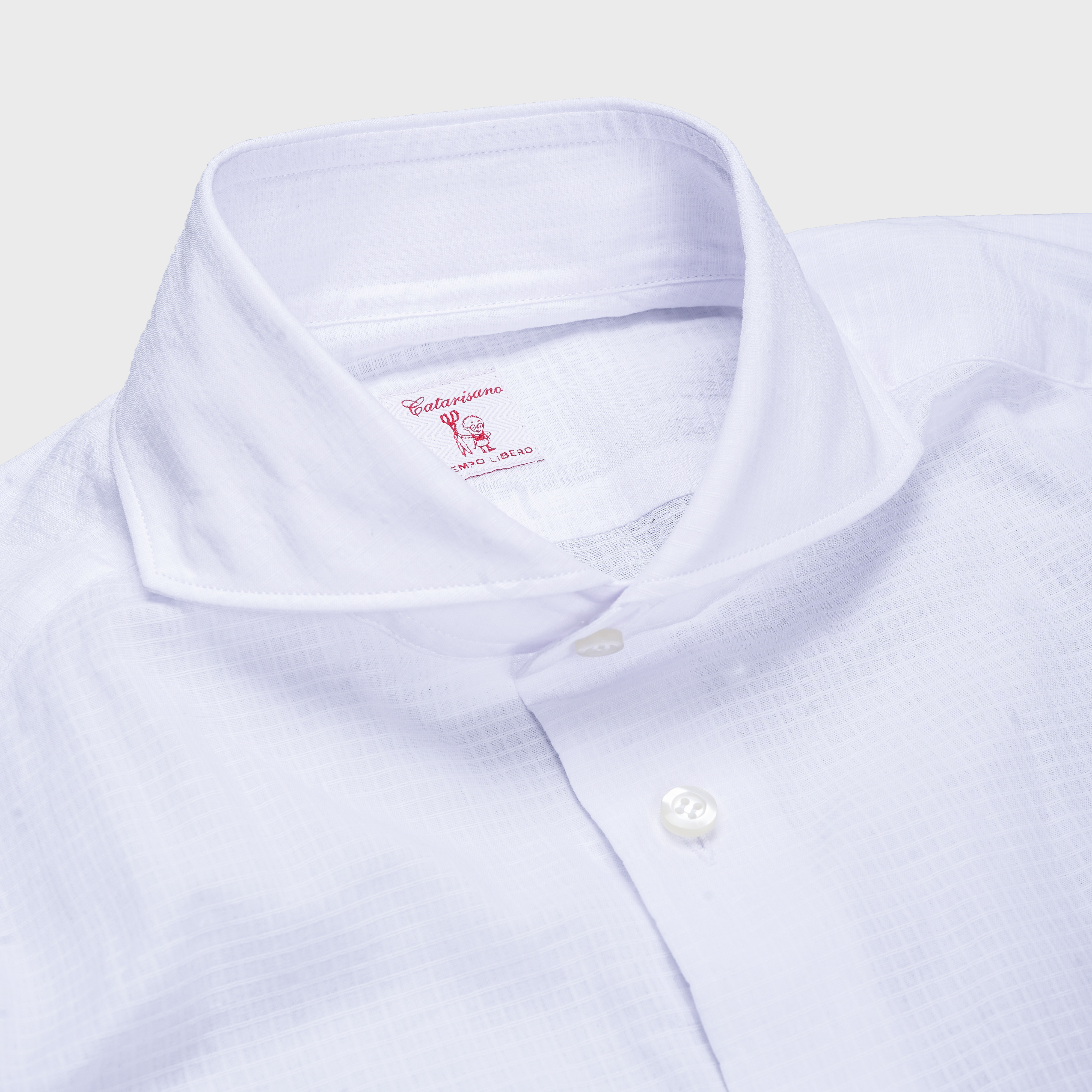 CATARISANO - WHITE CHECK SHIRTS