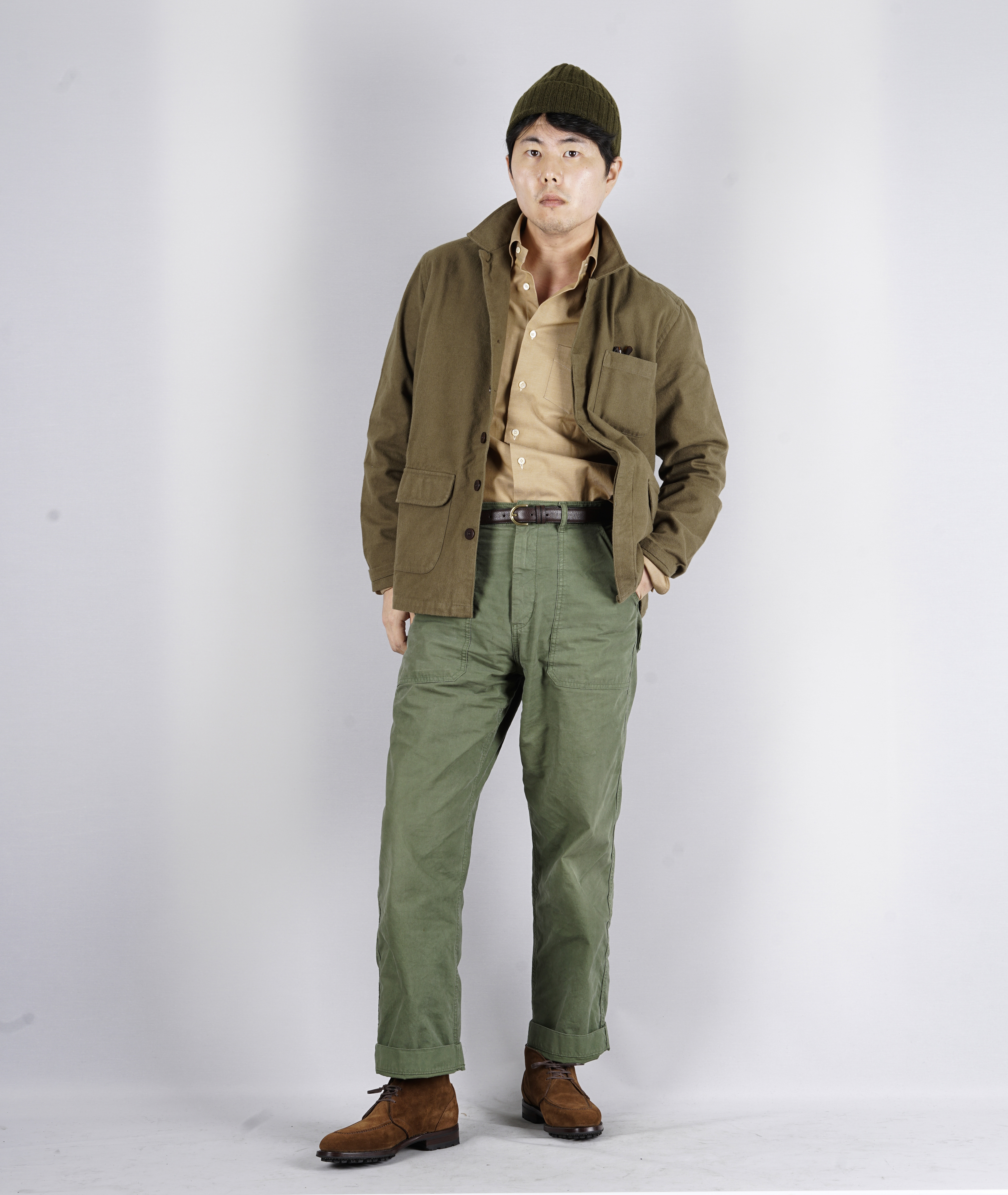 LA PAZ - RAMOS - KHAKI BROWN OVERSHIRT