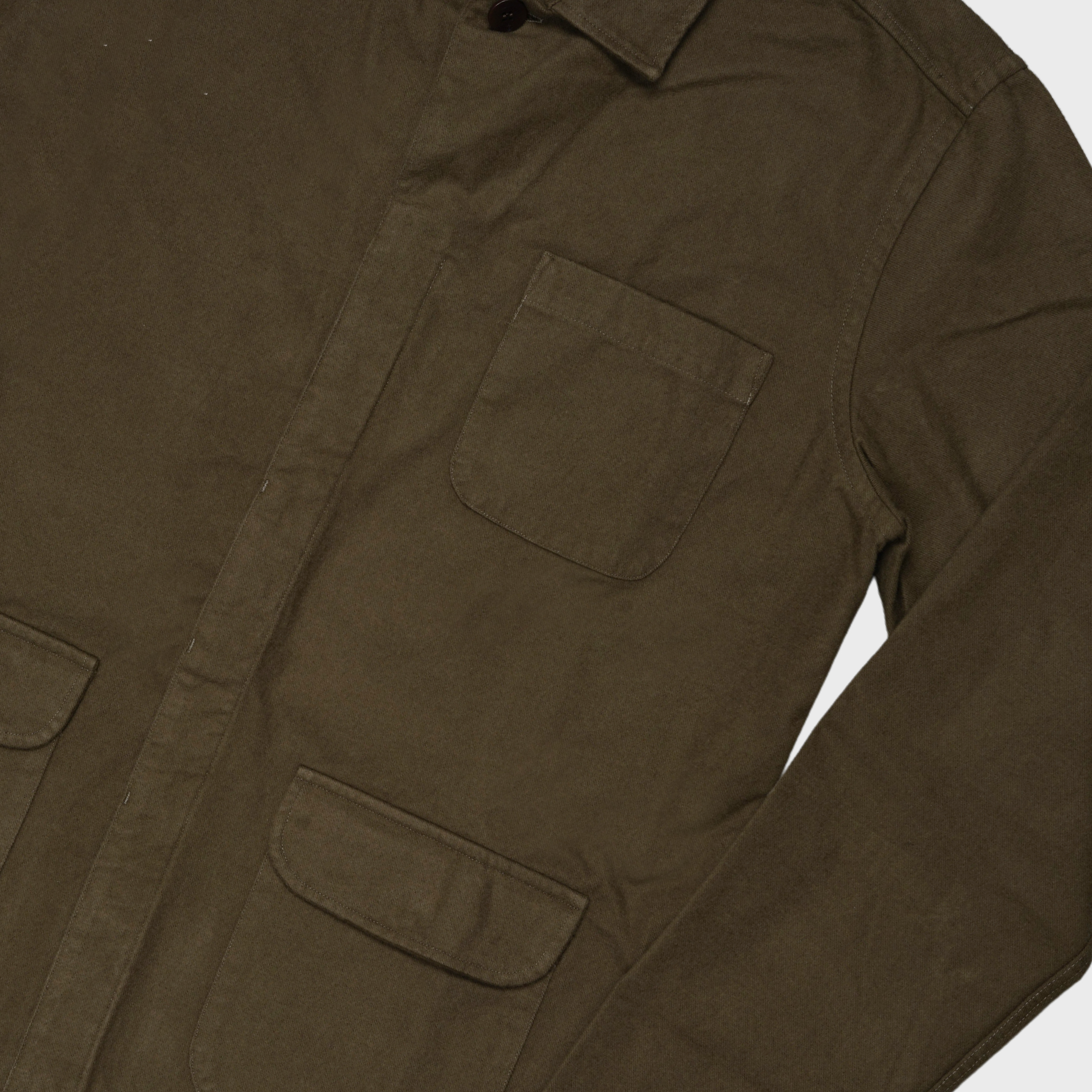 LA PAZ - RAMOS - KHAKI BROWN OVERSHIRT