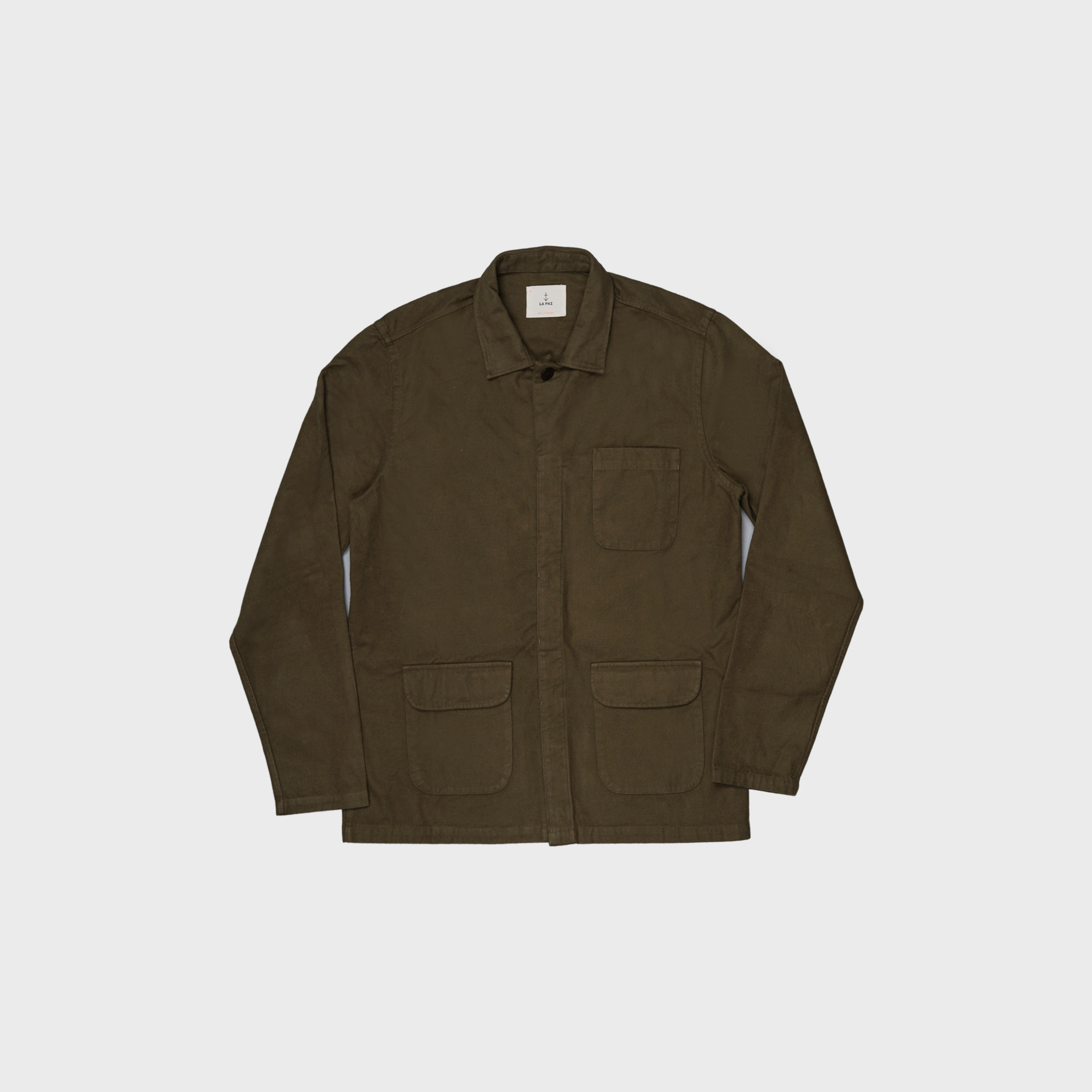 LA PAZ - RAMOS - KHAKI BROWN OVERSHIRT