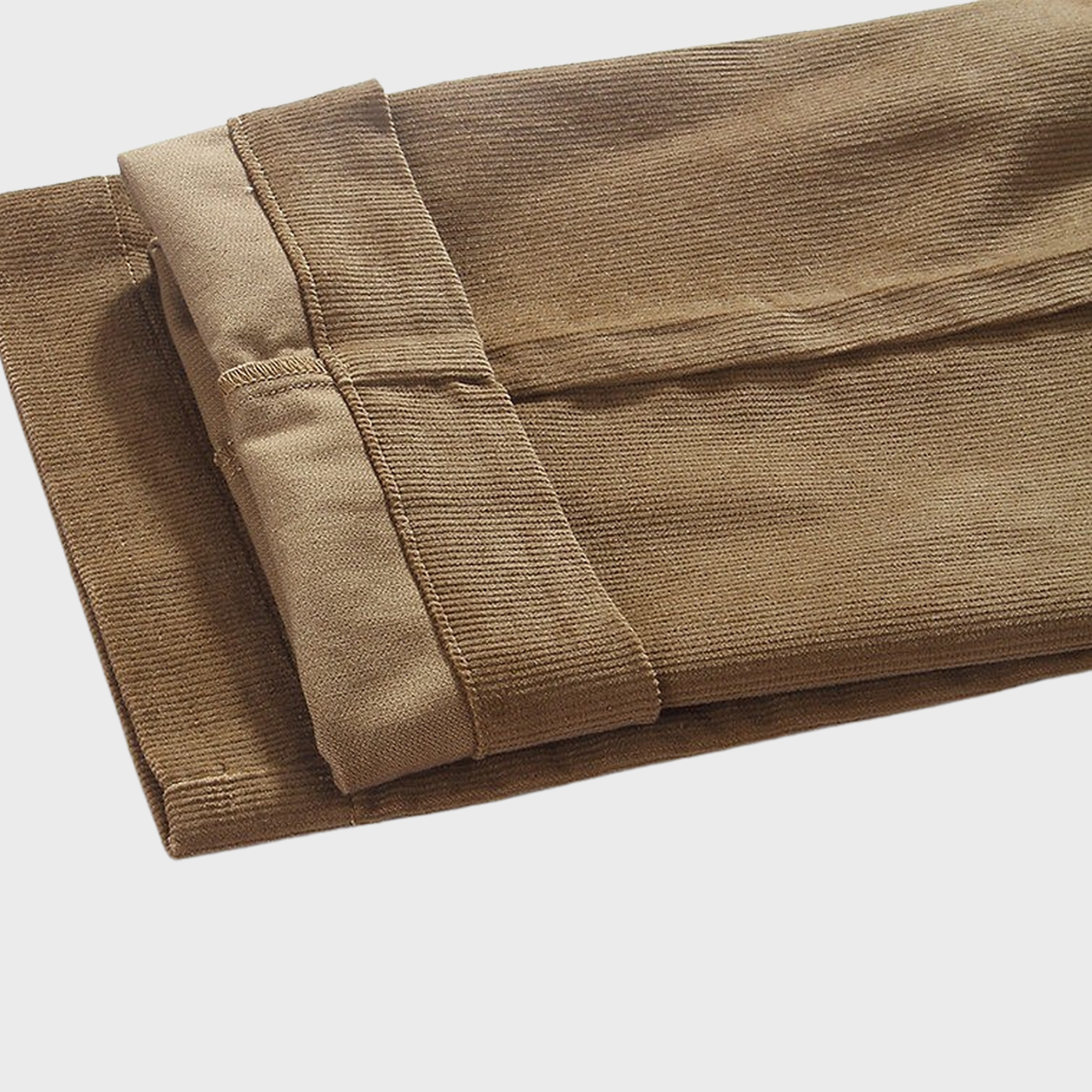 STANDARDTYPES - Side Button Corduroy Trousers Khaki