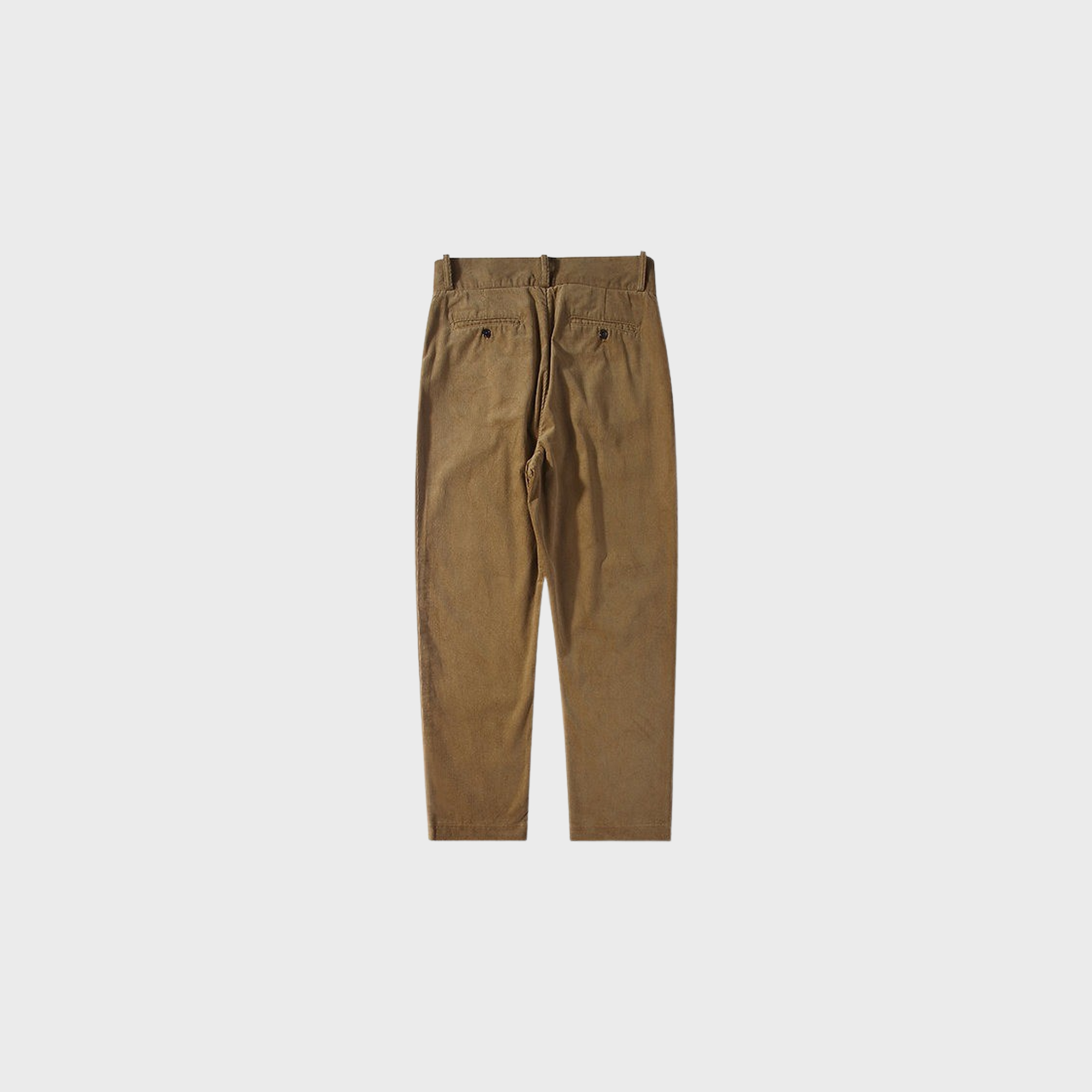 STANDARDTYPES - Side Button Corduroy Trousers Khaki