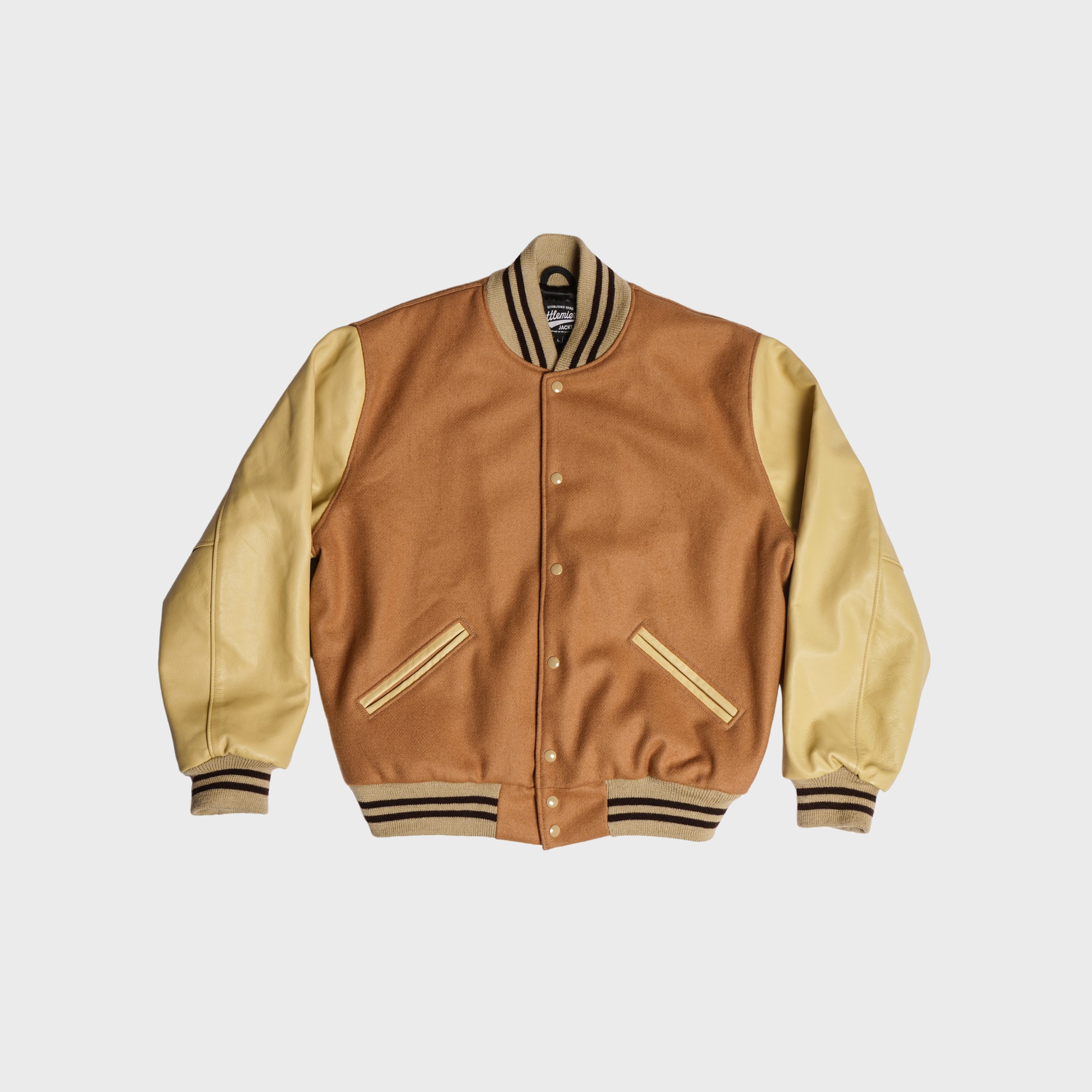 [PREORDER] SETTLEMIER'S JACKETS - S-1 Varsity Beige&Cream