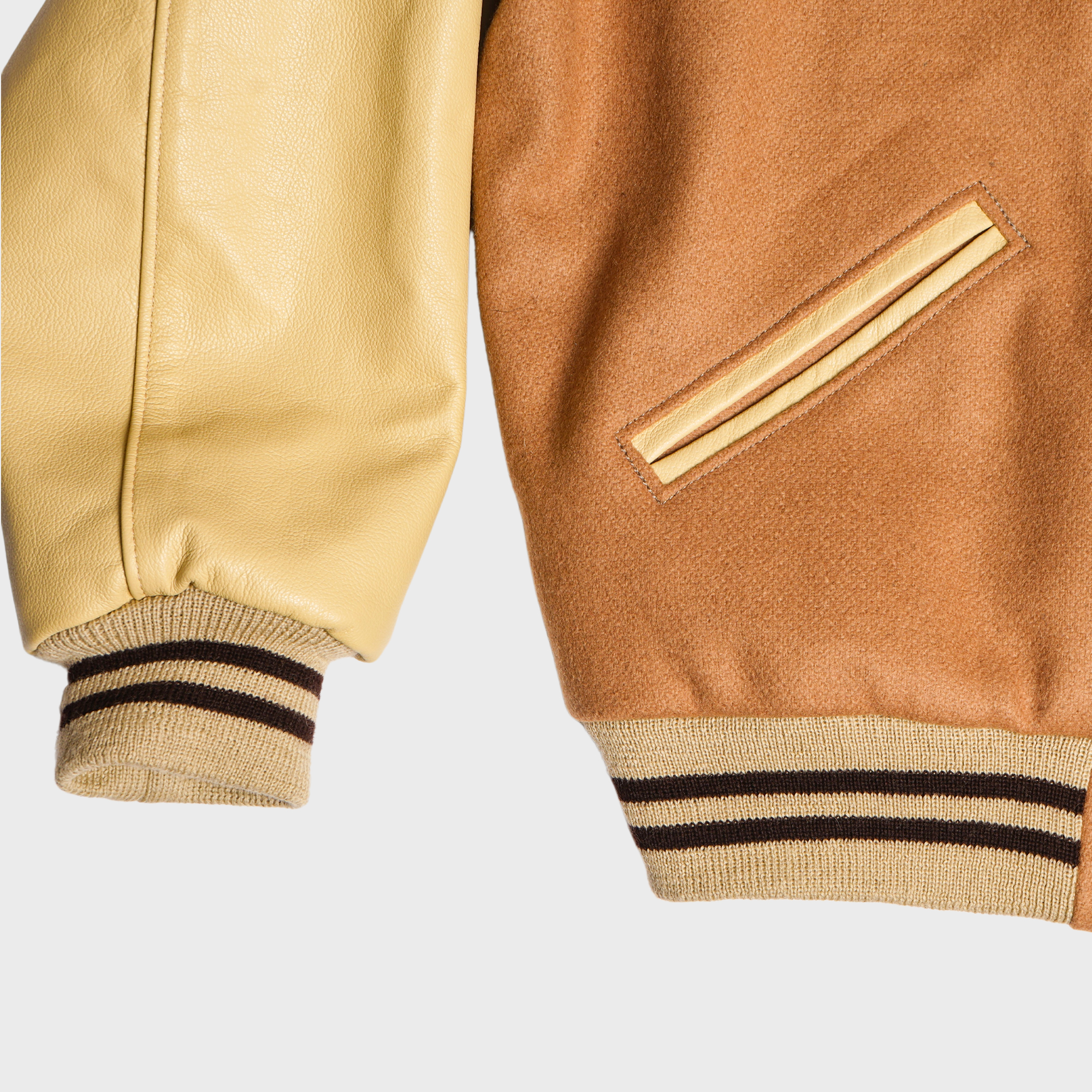 [PREORDER] SETTLEMIER'S JACKETS - S-1 Varsity Beige&Cream