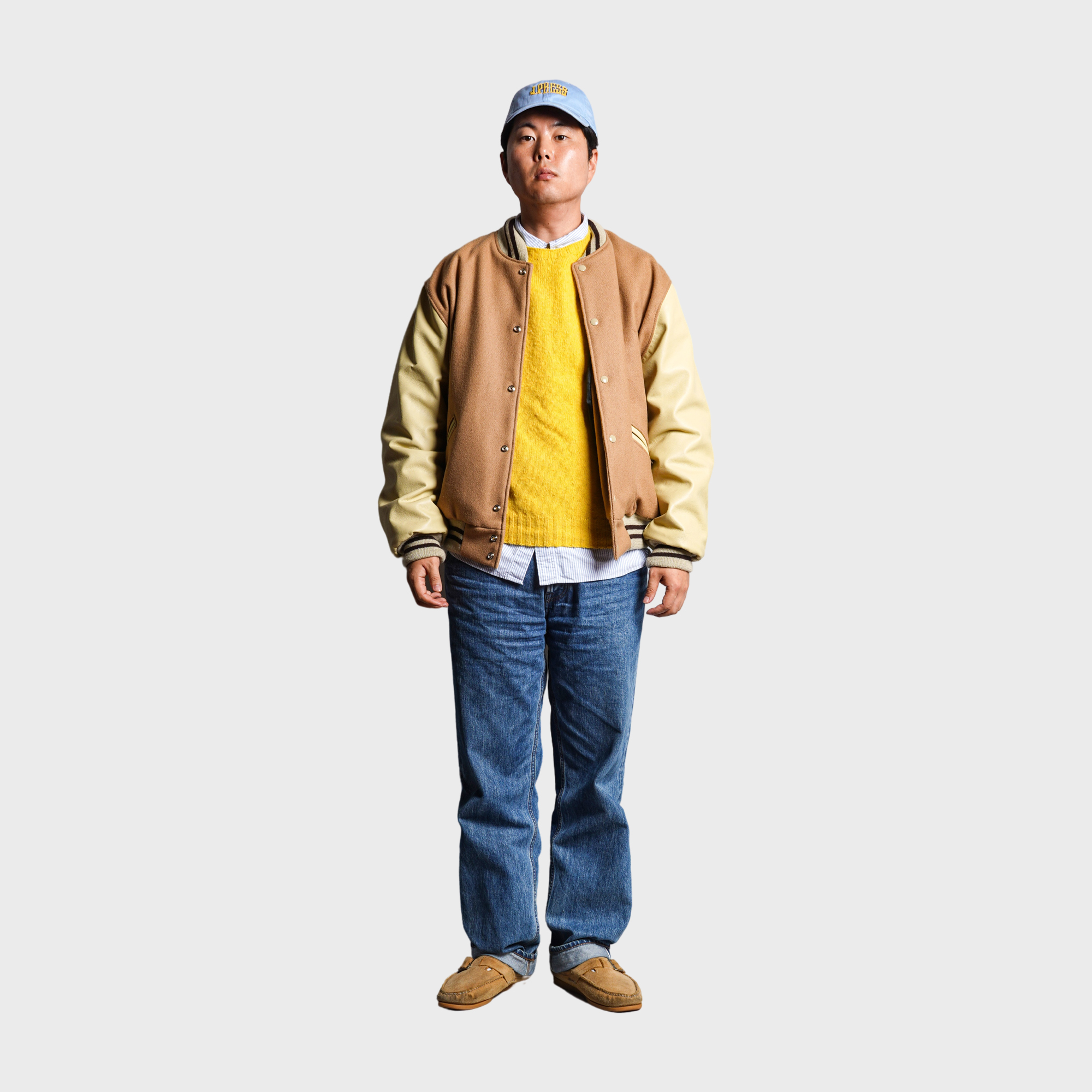 [PREORDER] SETTLEMIER'S JACKETS - S-1 Varsity Beige&Cream