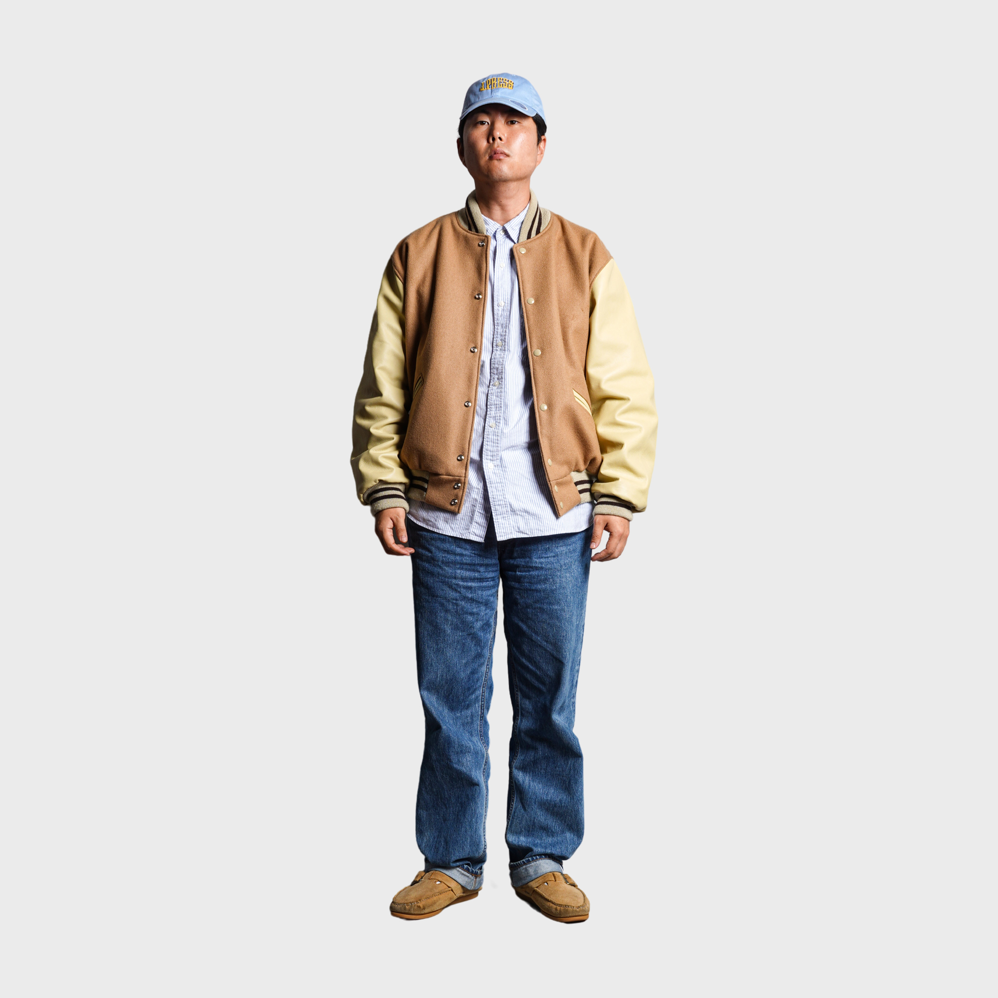 [PREORDER] SETTLEMIER'S JACKETS - S-1 Varsity Beige&Cream