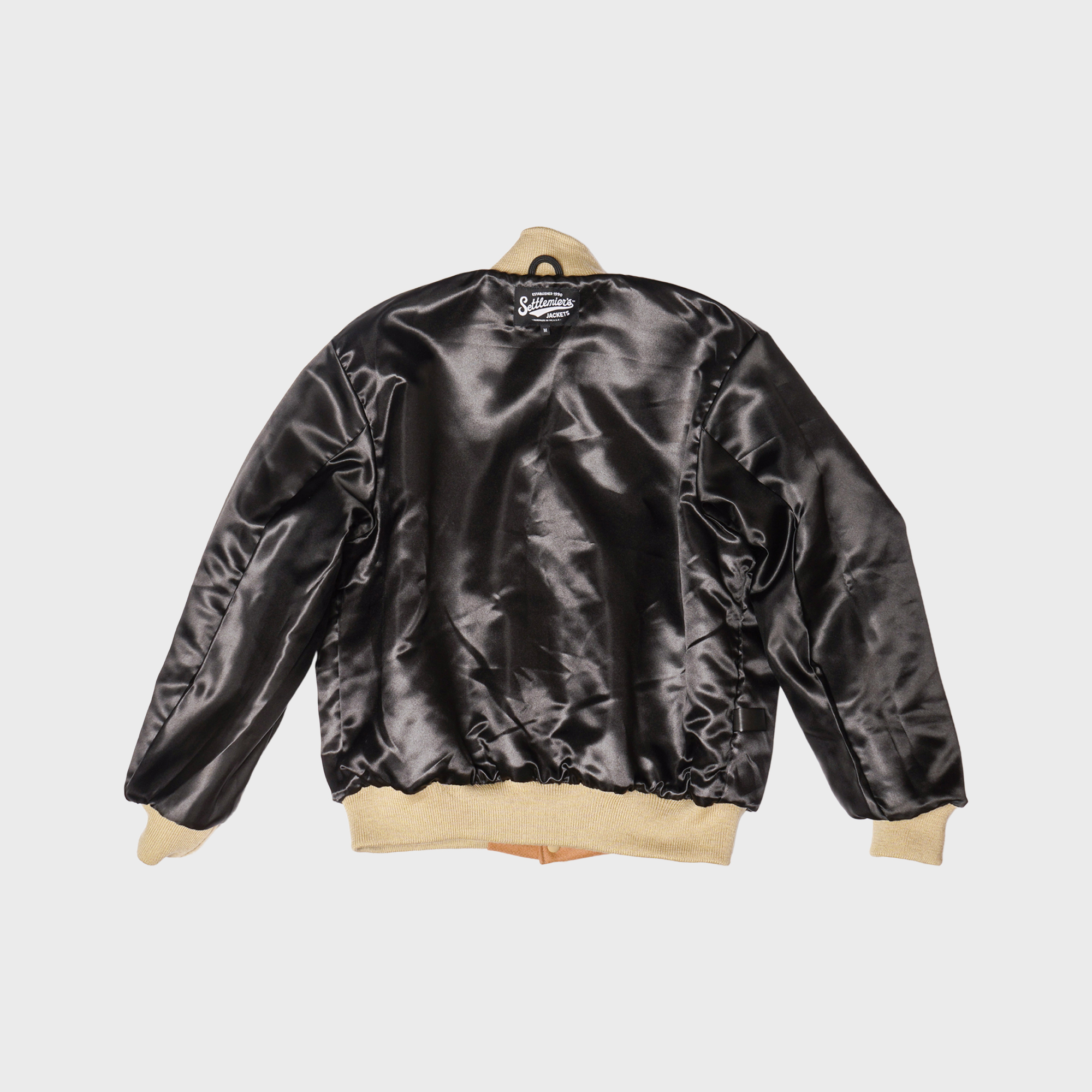[PREORDER] SETTLEMIER'S JACKETS - S-1 Varsity Black&Cream