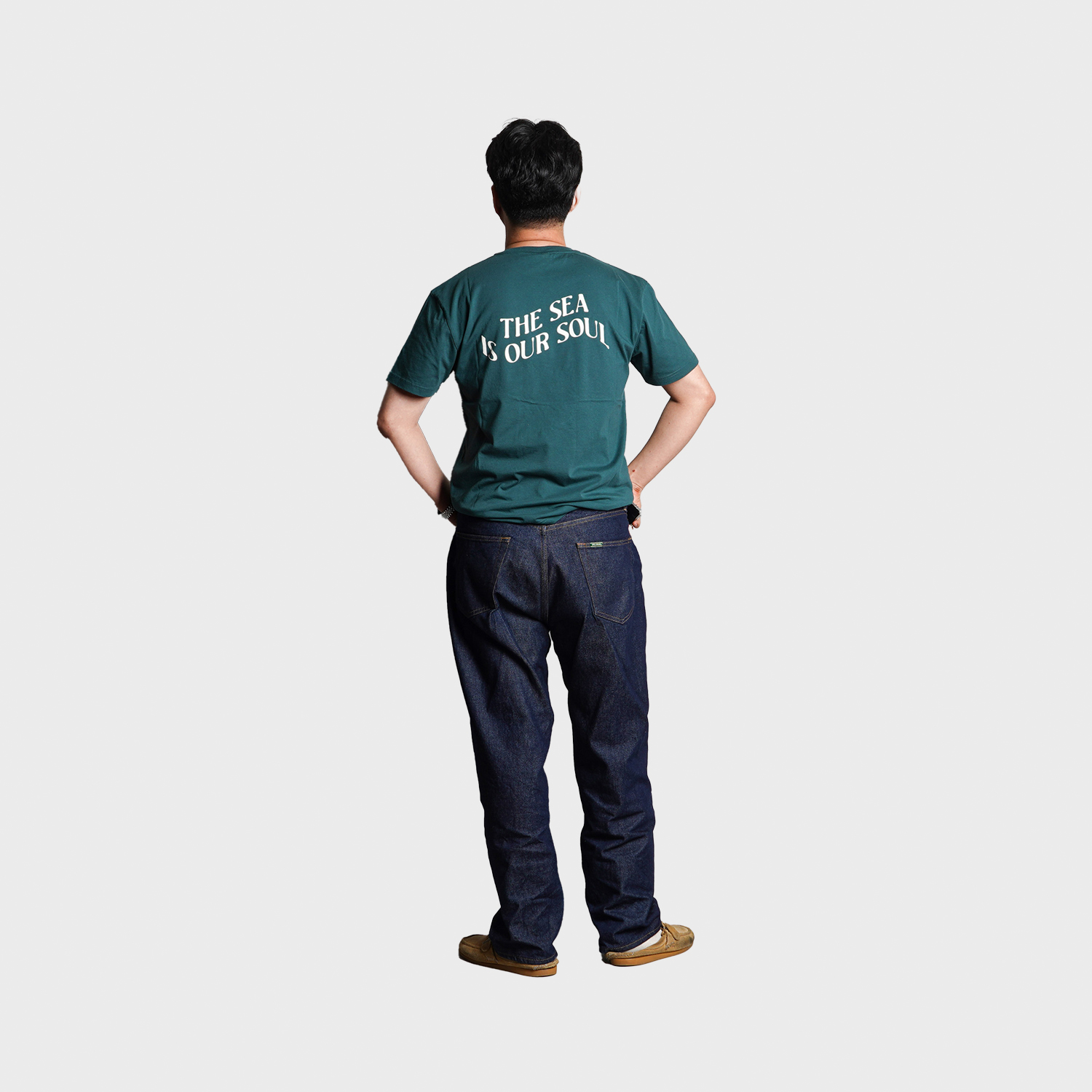 LA PAZ - Dantas Logo T-Shirts - Soul Sea Moss Green