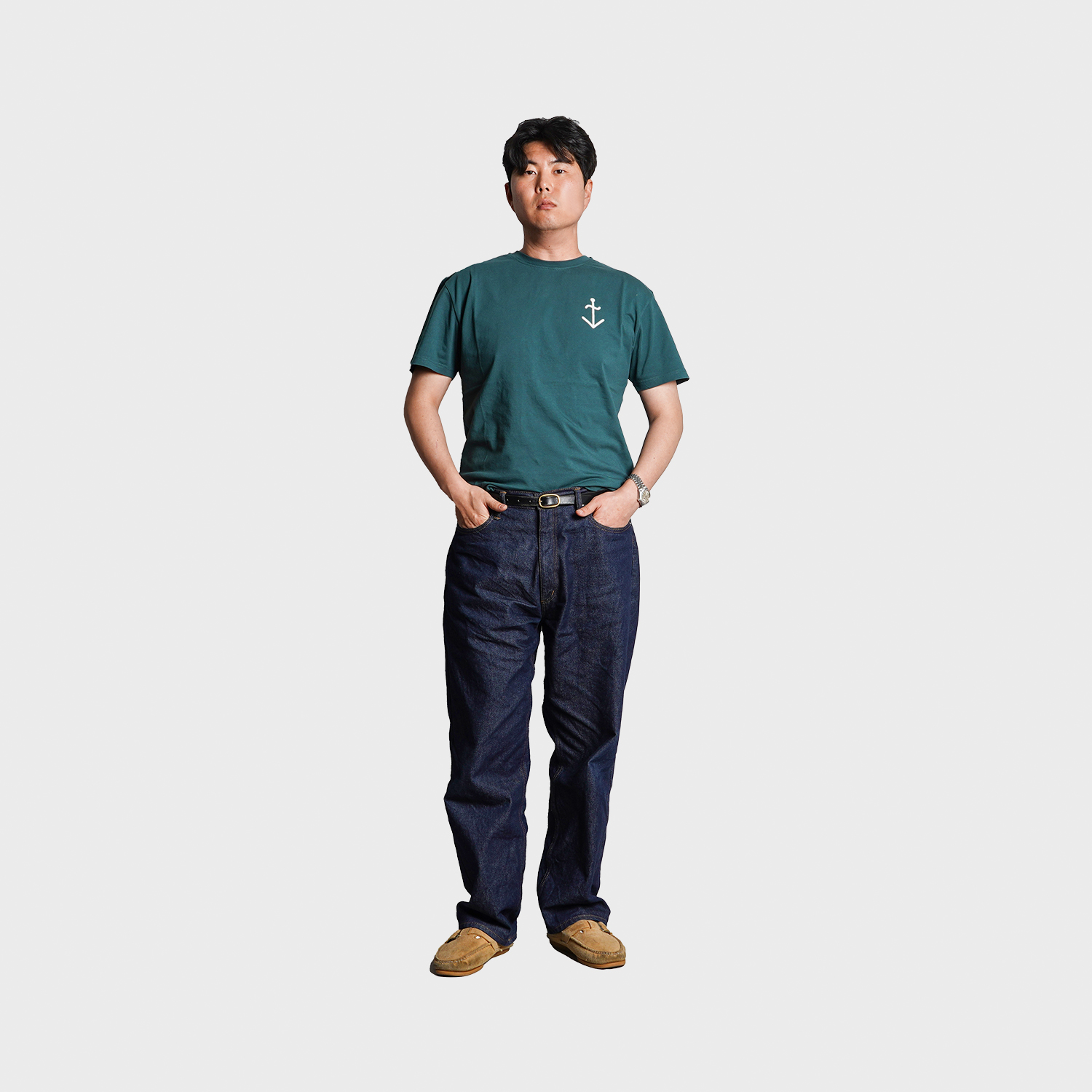 LA PAZ - Dantas Logo T-Shirts - Soul Sea Moss Green