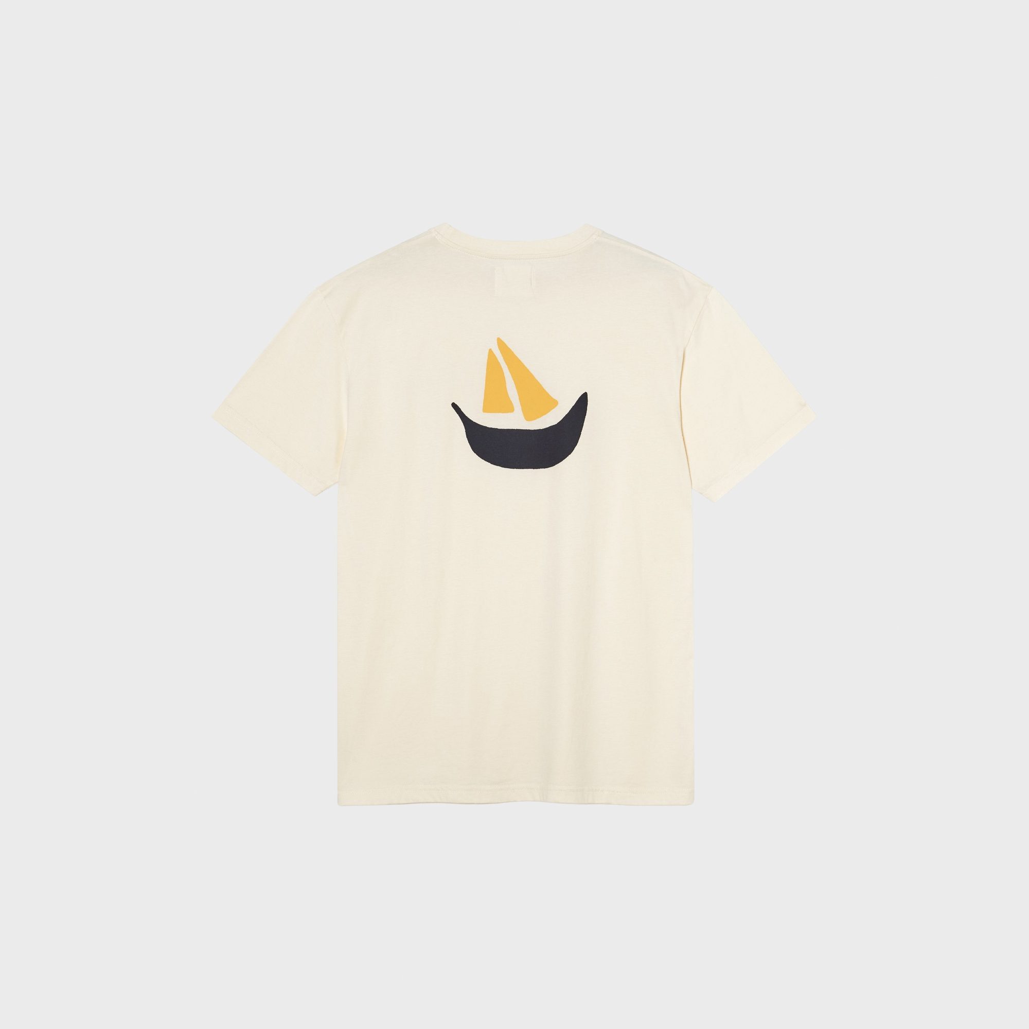 LA PAZ - Dantas Logo T-Shirts - Boat Ecru