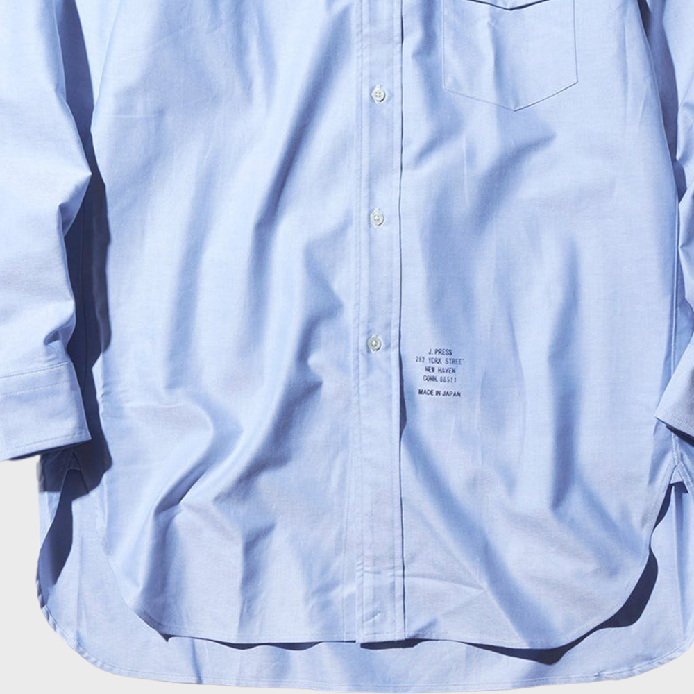 J.PRESS - OXFORD B.D. SHIRT AUTHENTIC FIT - Sky Blue
